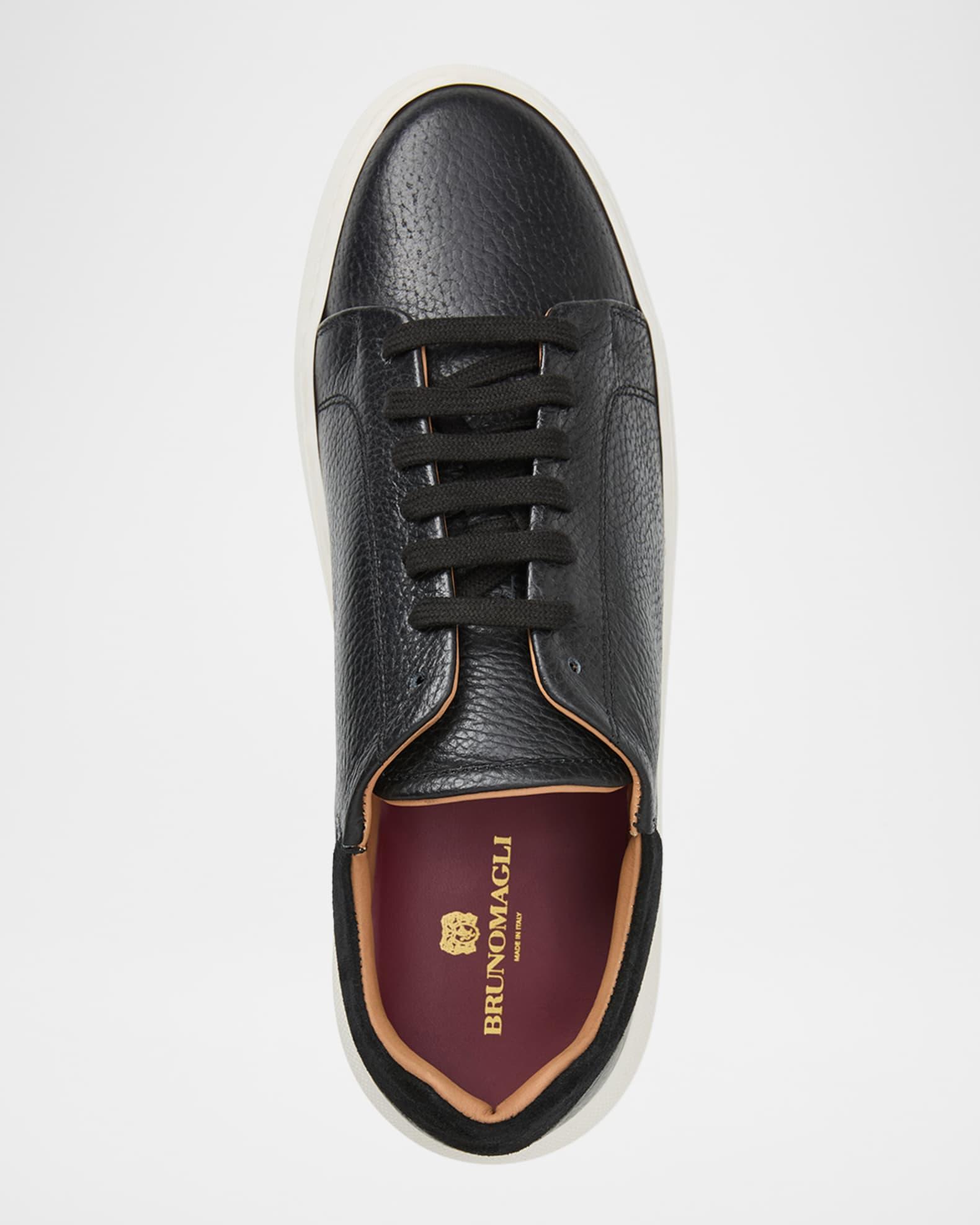 Men's Salvatore Low-Top Leather Sneakers  Product Image