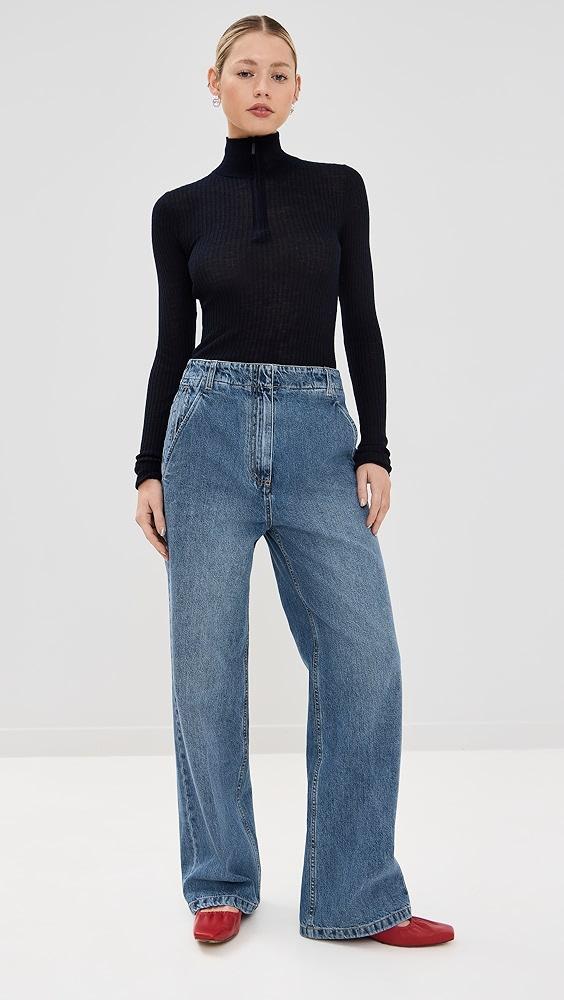 Tibi Spring Denim Barry Jeans | Shopbop Product Image