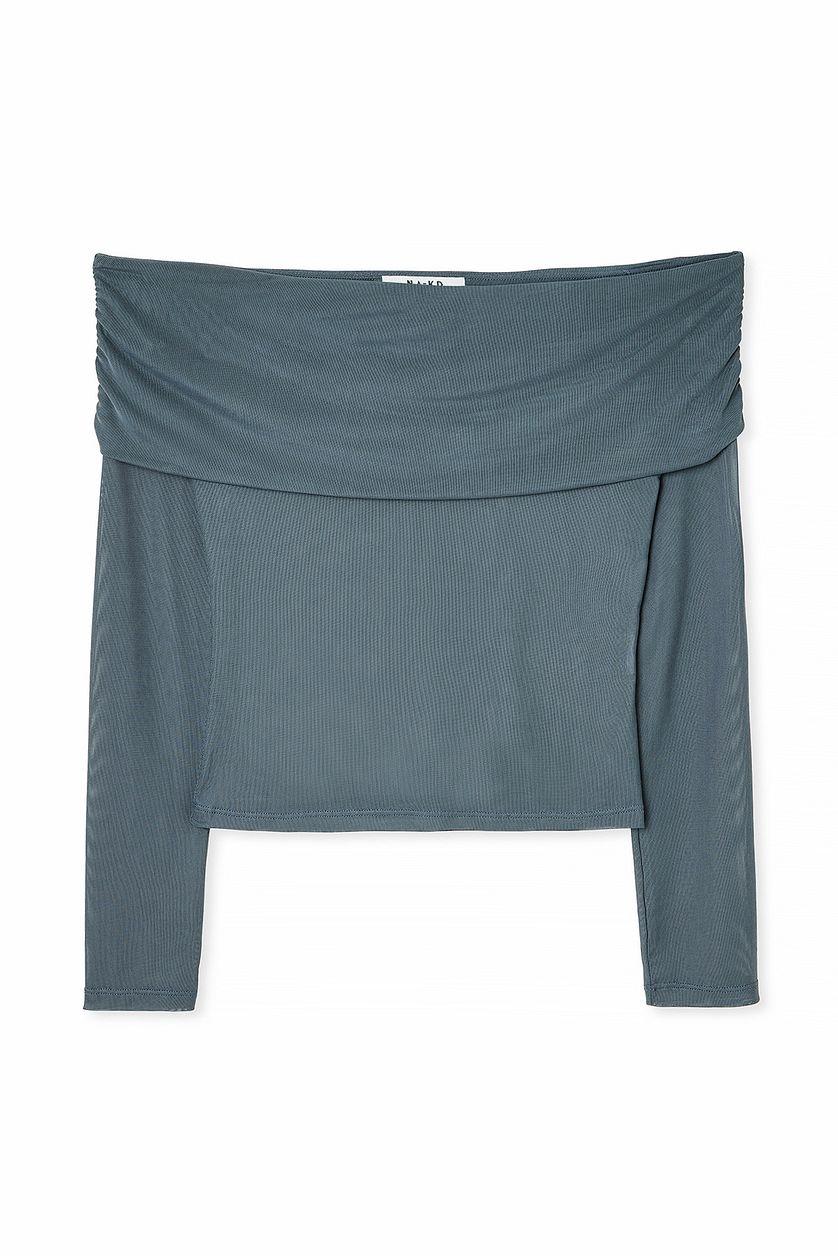 Off Shoulder Mesh Top Product Image