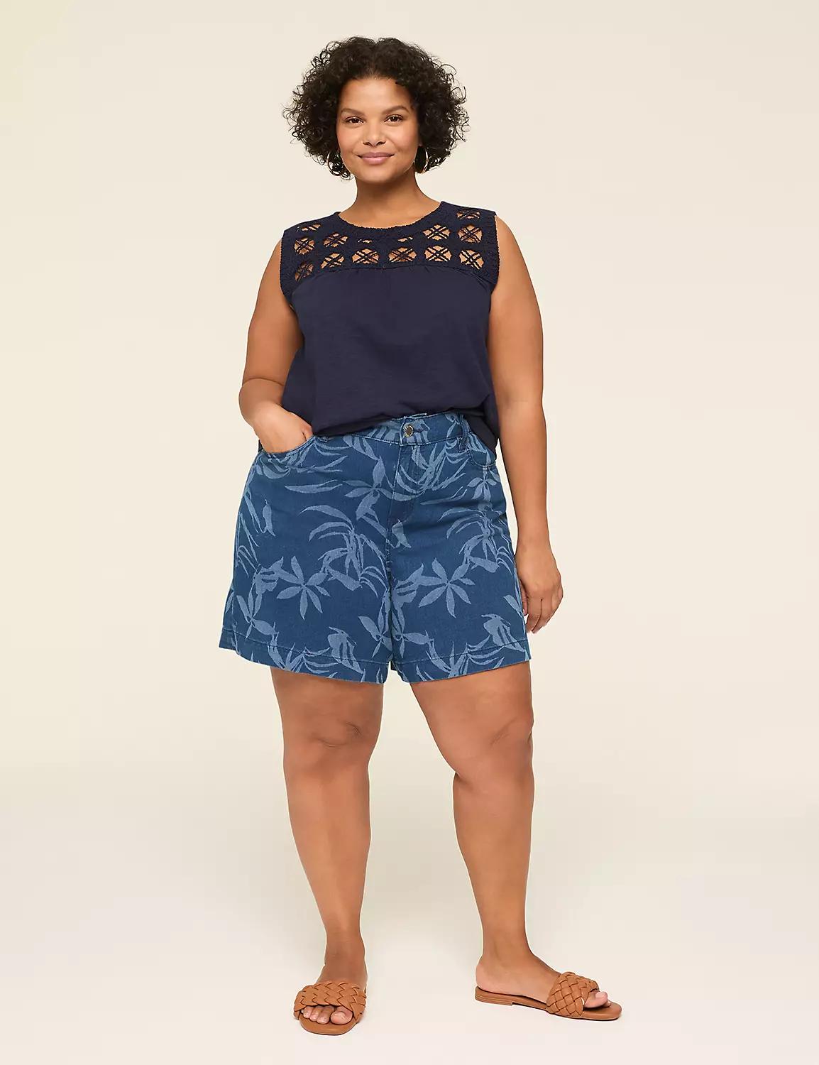 Lightweight Denim Printed Wash Short - 5.5" Inseam Product Image