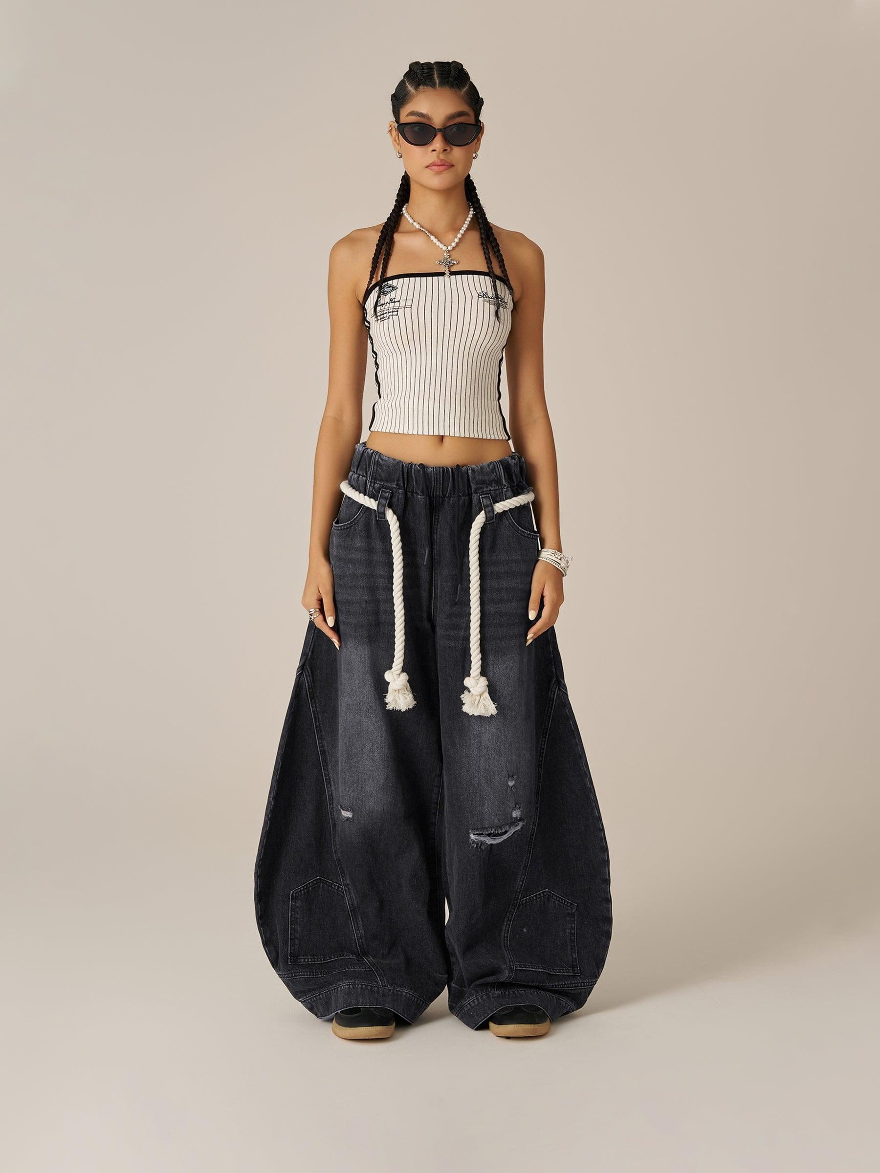 Aelfric Eden Reverse Super Baggy Barrel Jeans Product Image