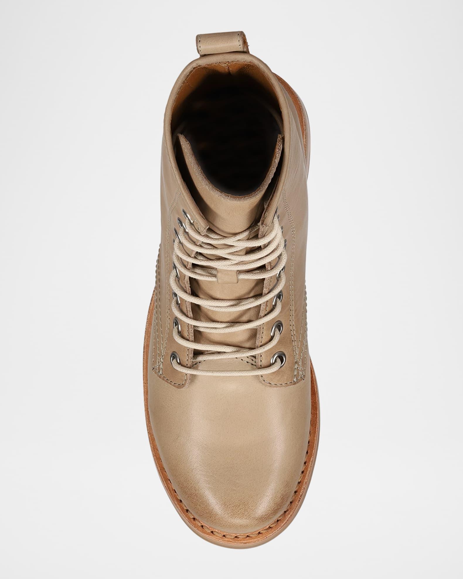 Veronica Flex Leather Combat Boots Product Image