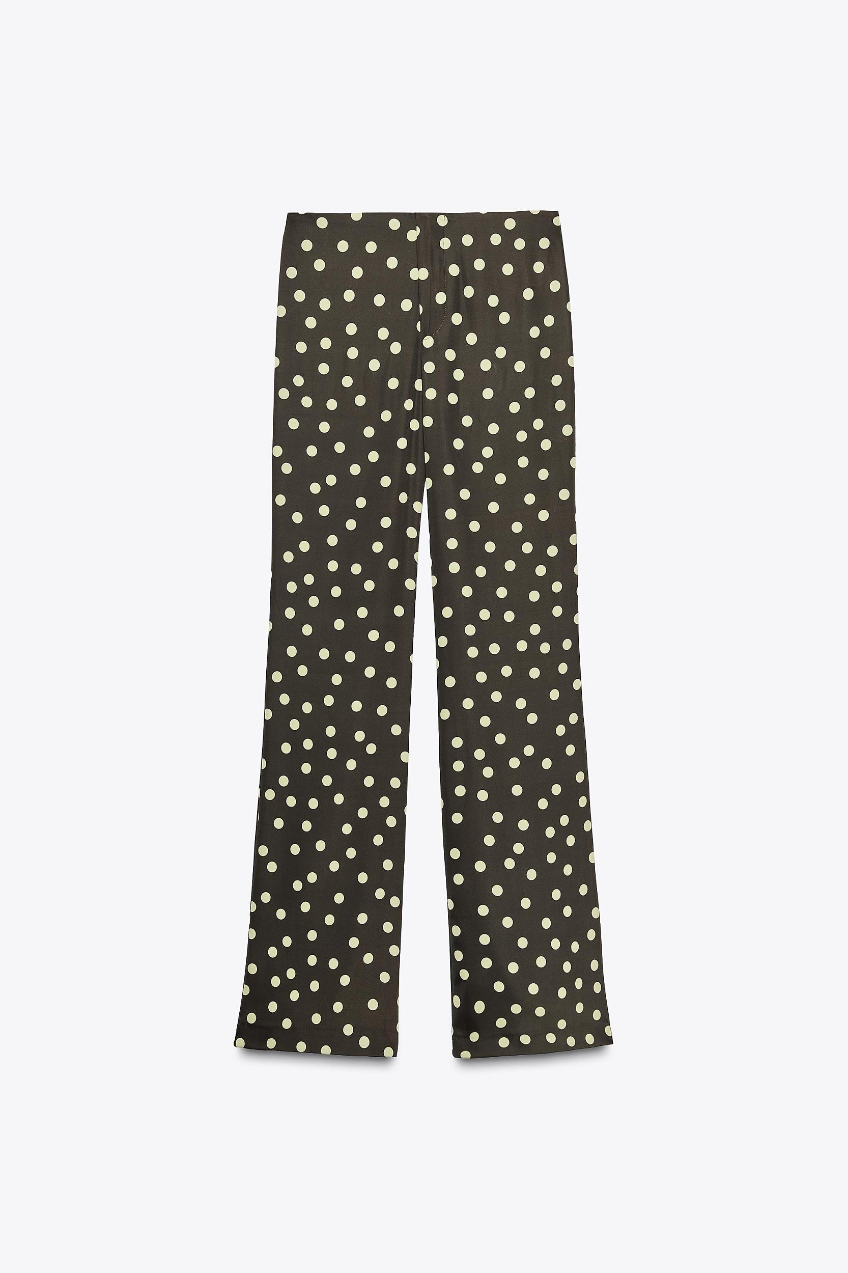 SATIN FLARE PANTS Product Image