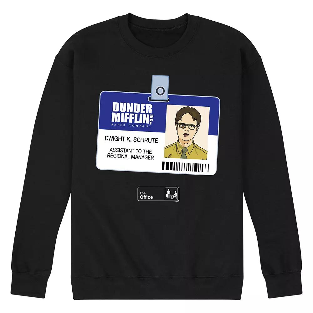Men's The Office Dwight Schrute Badge Sweatshirt,  Product Image