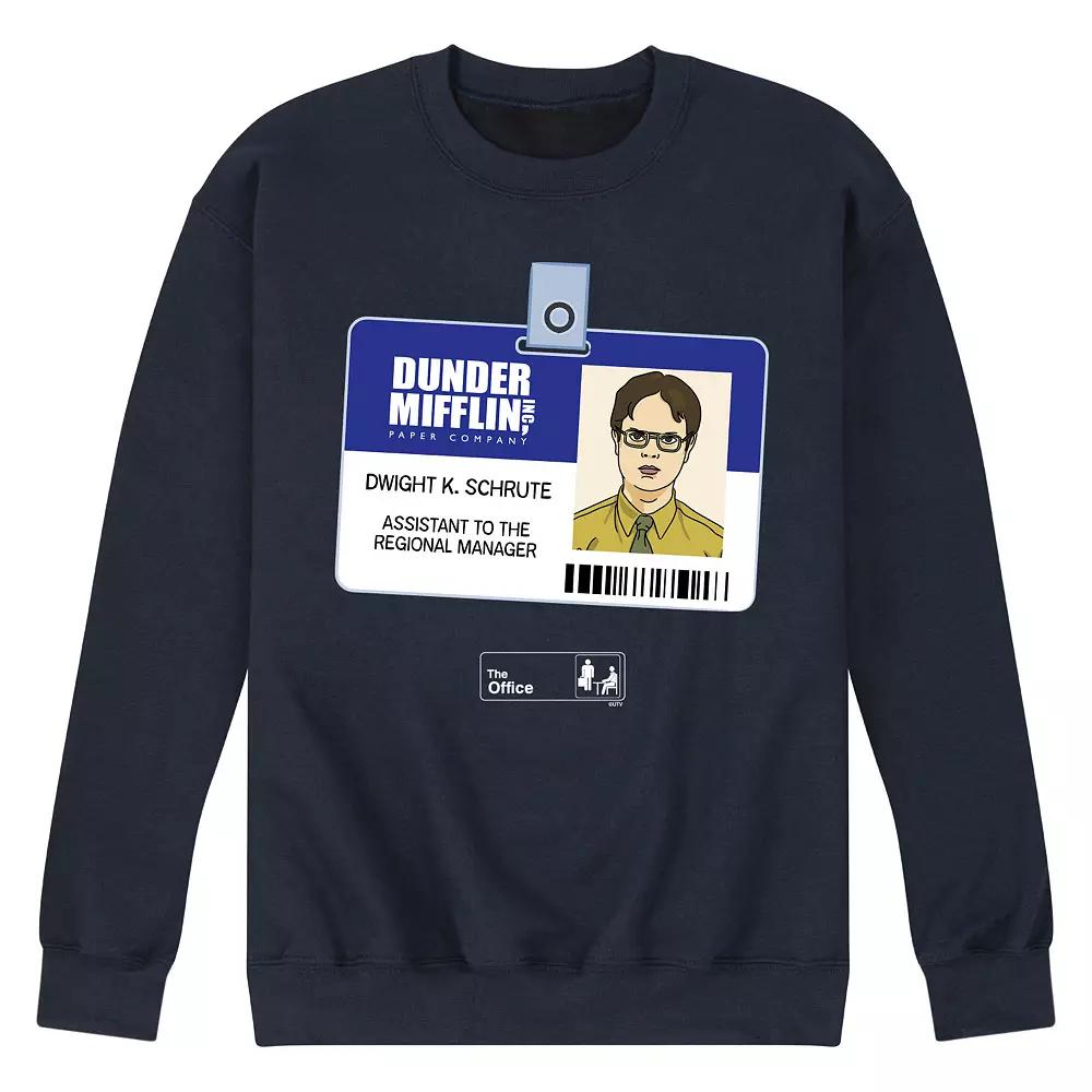 Men's The Office Dwight Schrute Badge Sweatshirt,  Product Image