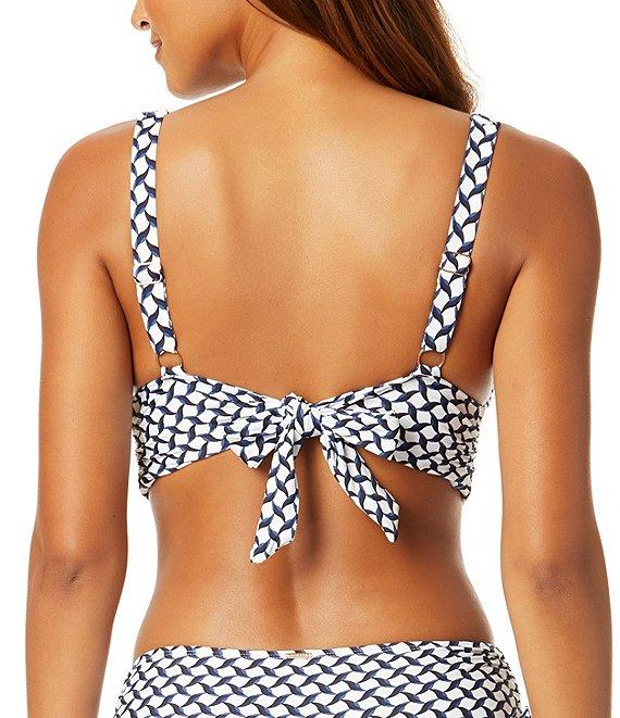 Anne Cole Neo Geo High Waist Convertible Shirred Swim Bottom Product Image