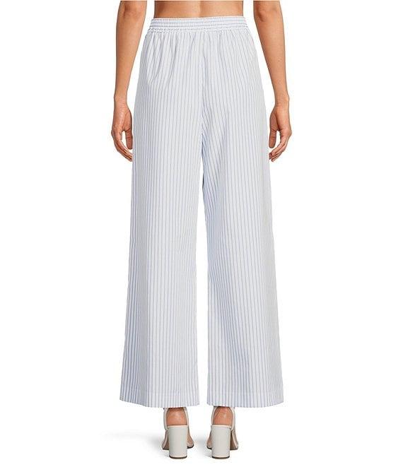 Gianni Bini Coordinating Kourtney Pinstripe Flat Front Pants Product Image
