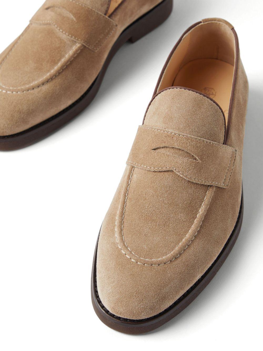 penny-slot suede loafers Product Image