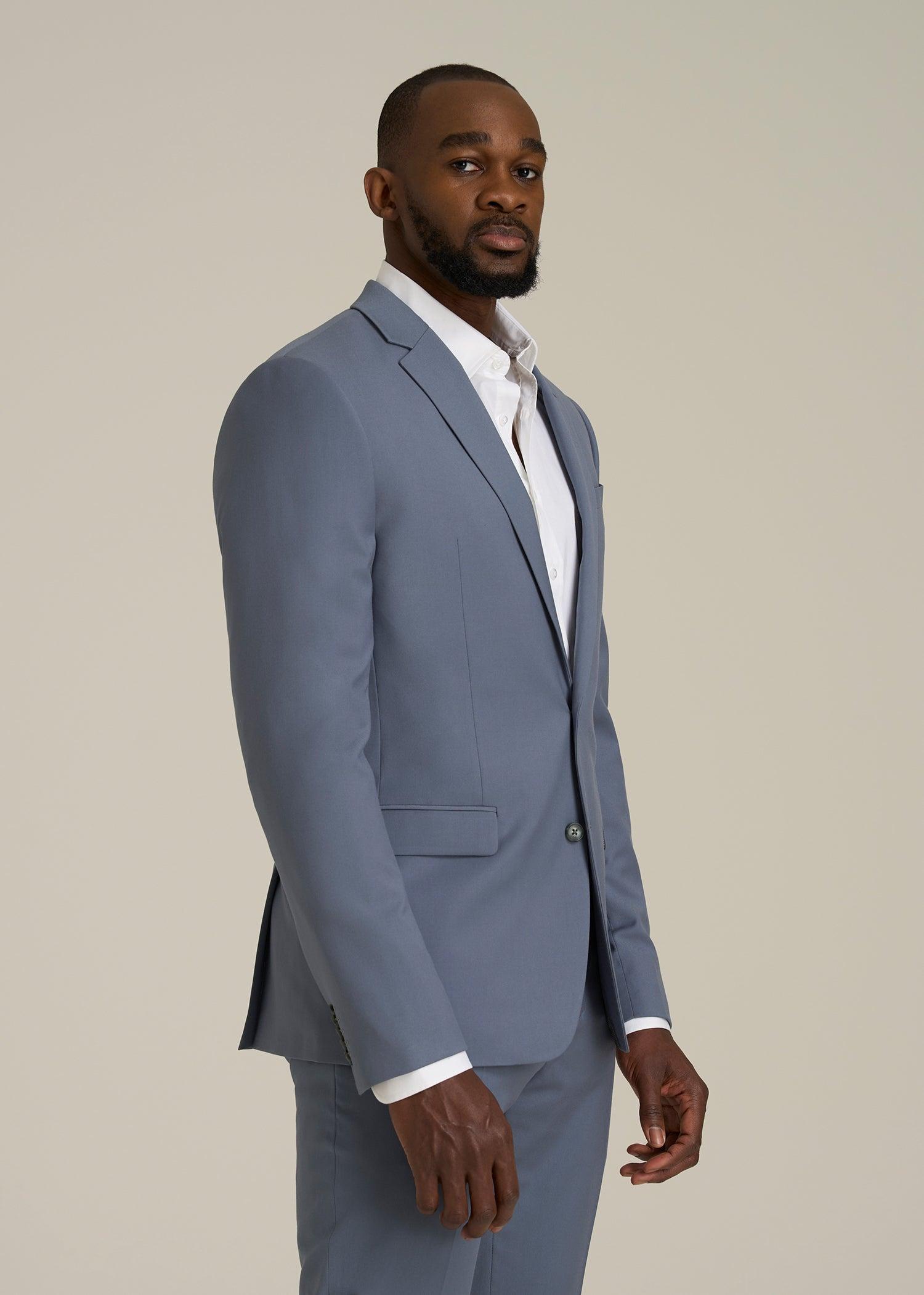 Suit Jacket for Tall Men in Blue Slate Male Product Image