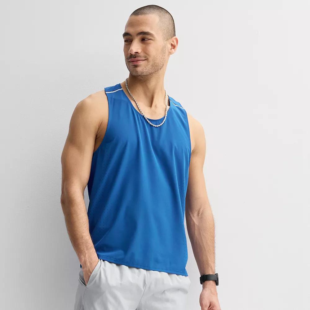 Men's Tek Gear® Run Tank, Size: Medium, Blue Lagoon Product Image