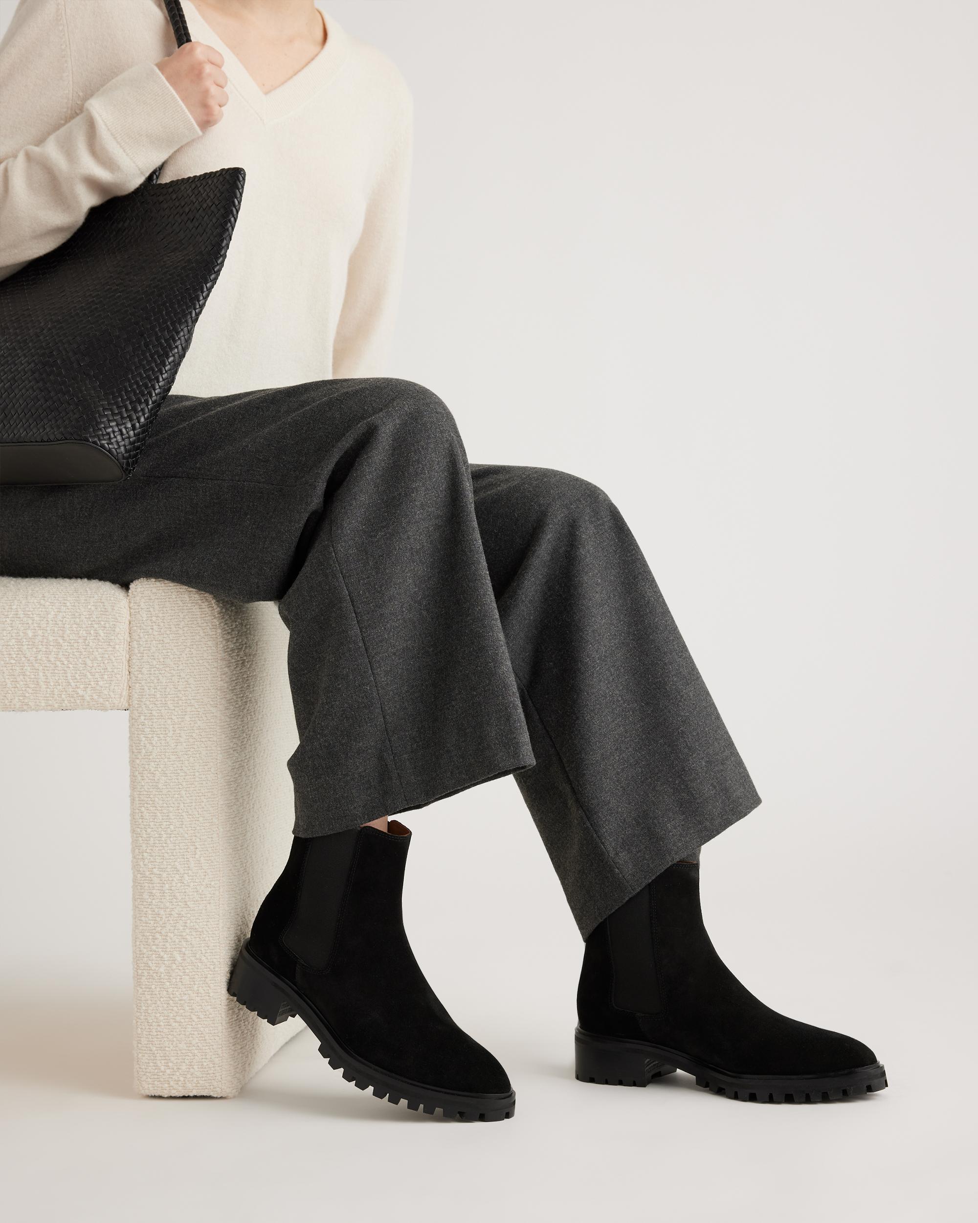 Quince | Women's Suede Chelsea Boot Suede Leather Product Image