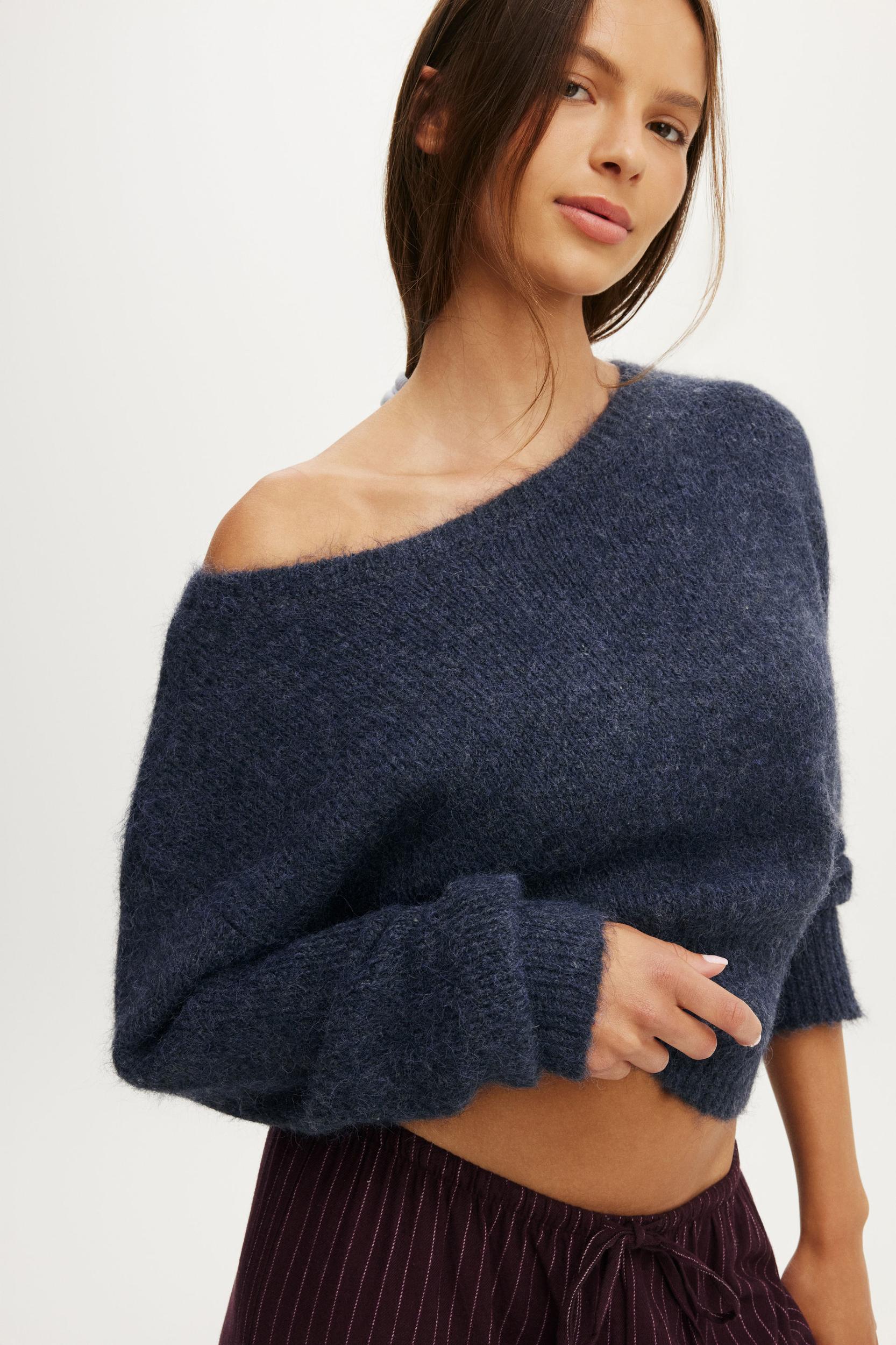 Fluffy Off The Shoulder Knit Product Image