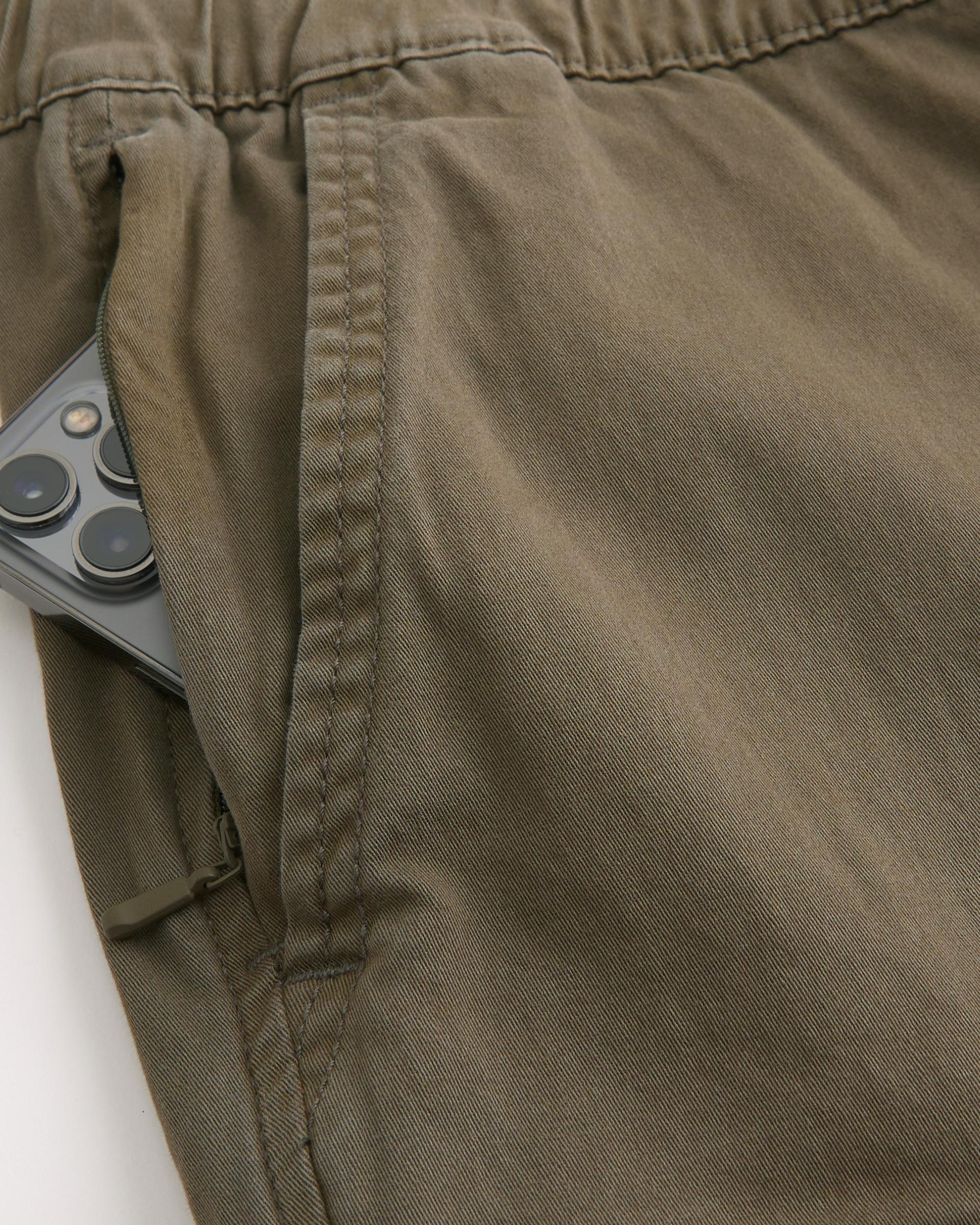 Relaxed Twill Cargo Joggers Product Image