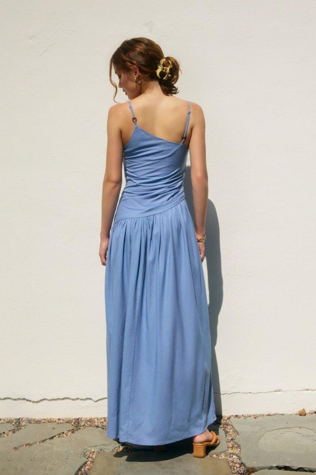 Asymmetrical Neckline Dress Product Image