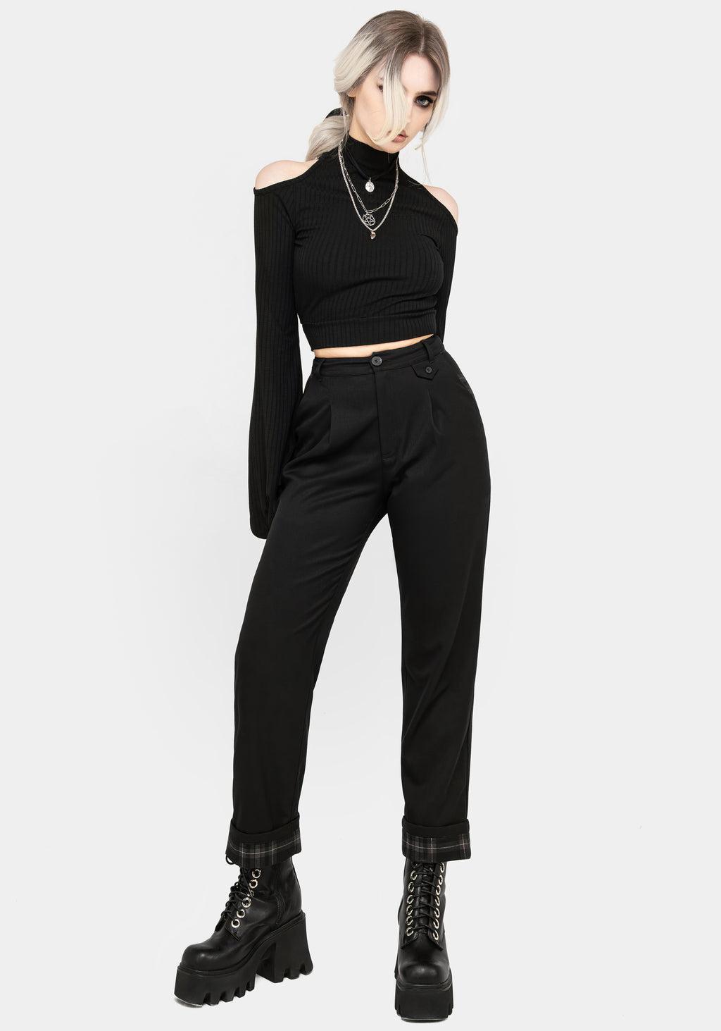 Clover Check Contrast Trousers Product Image