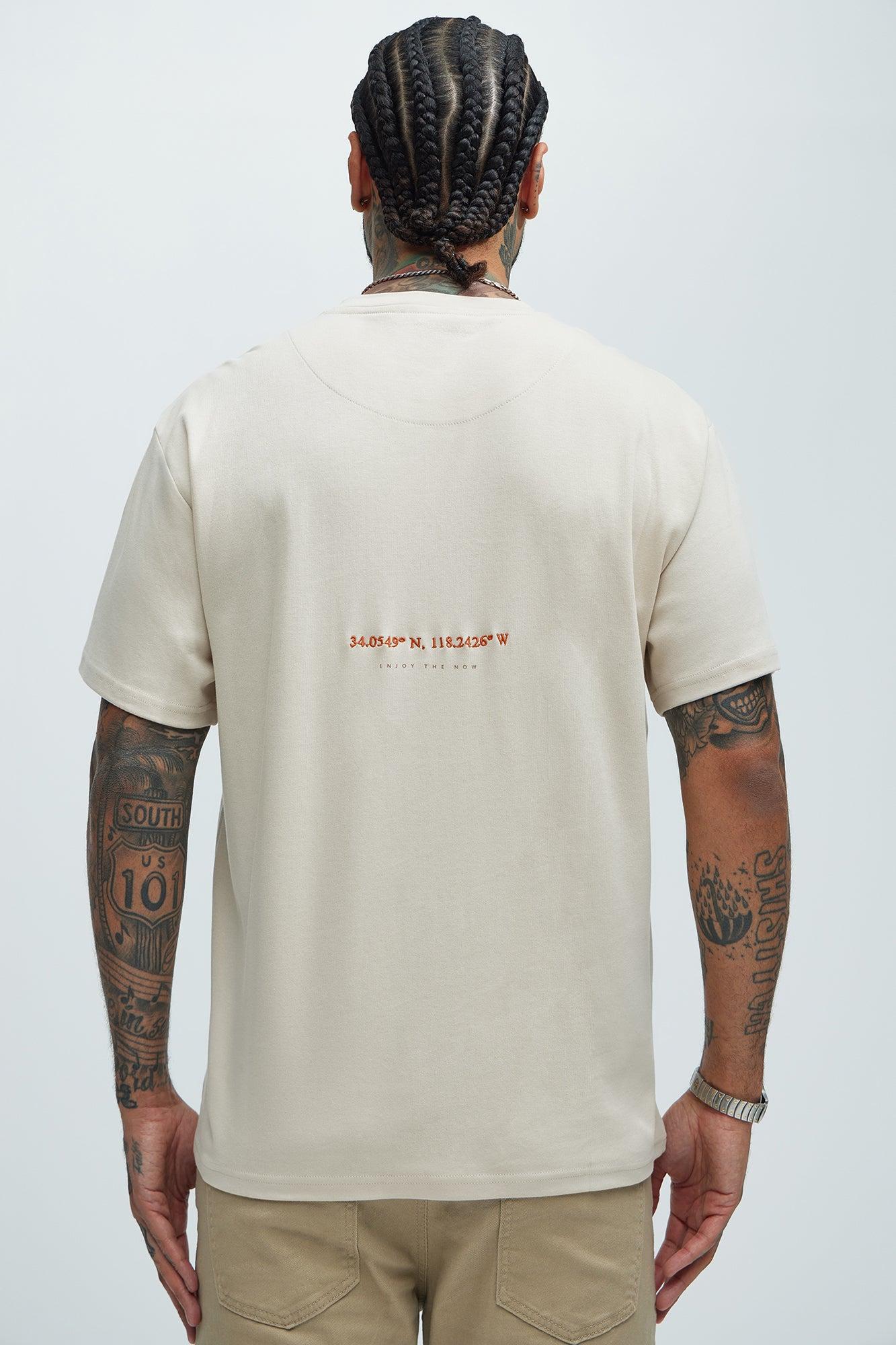 Los Angeles Coordinates Short Sleeve Tee - Sand Product Image