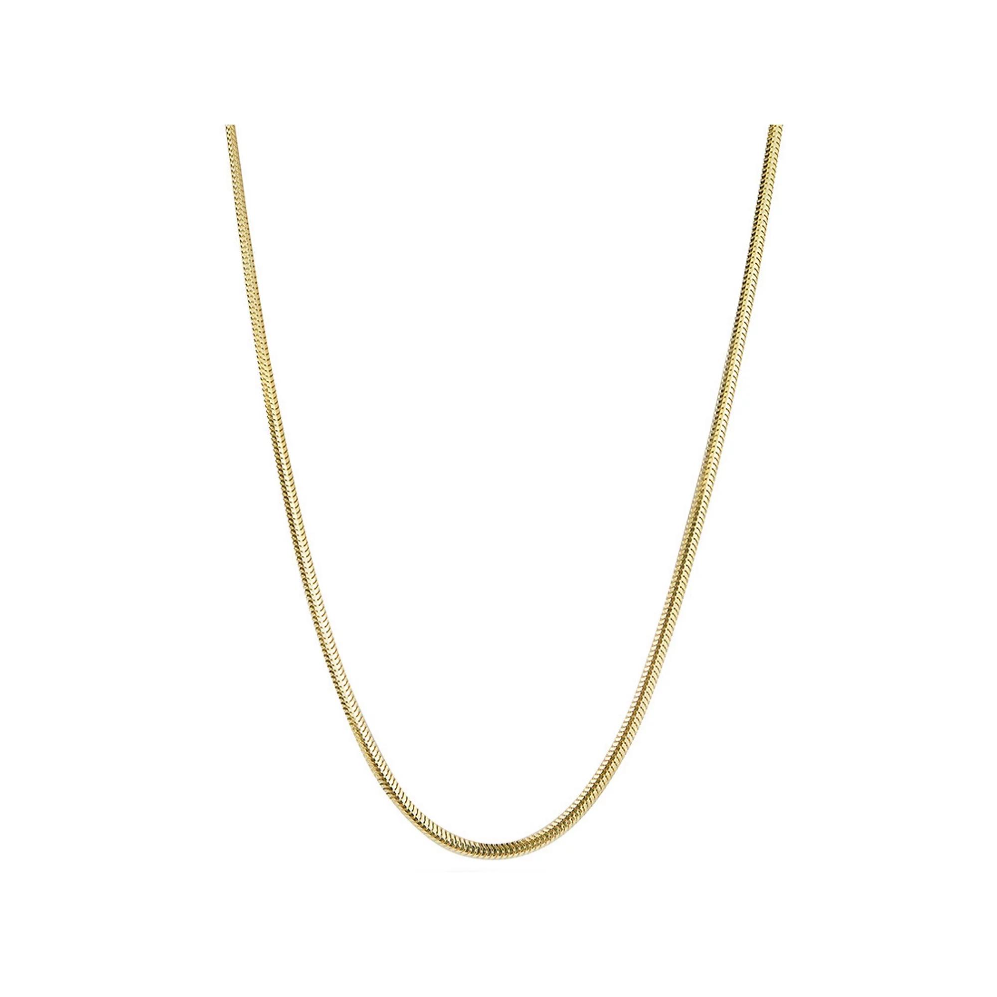 Sunkissed Sterling Snake Chain Necklace, Women's, Size: 18", Gold Tone Product Image