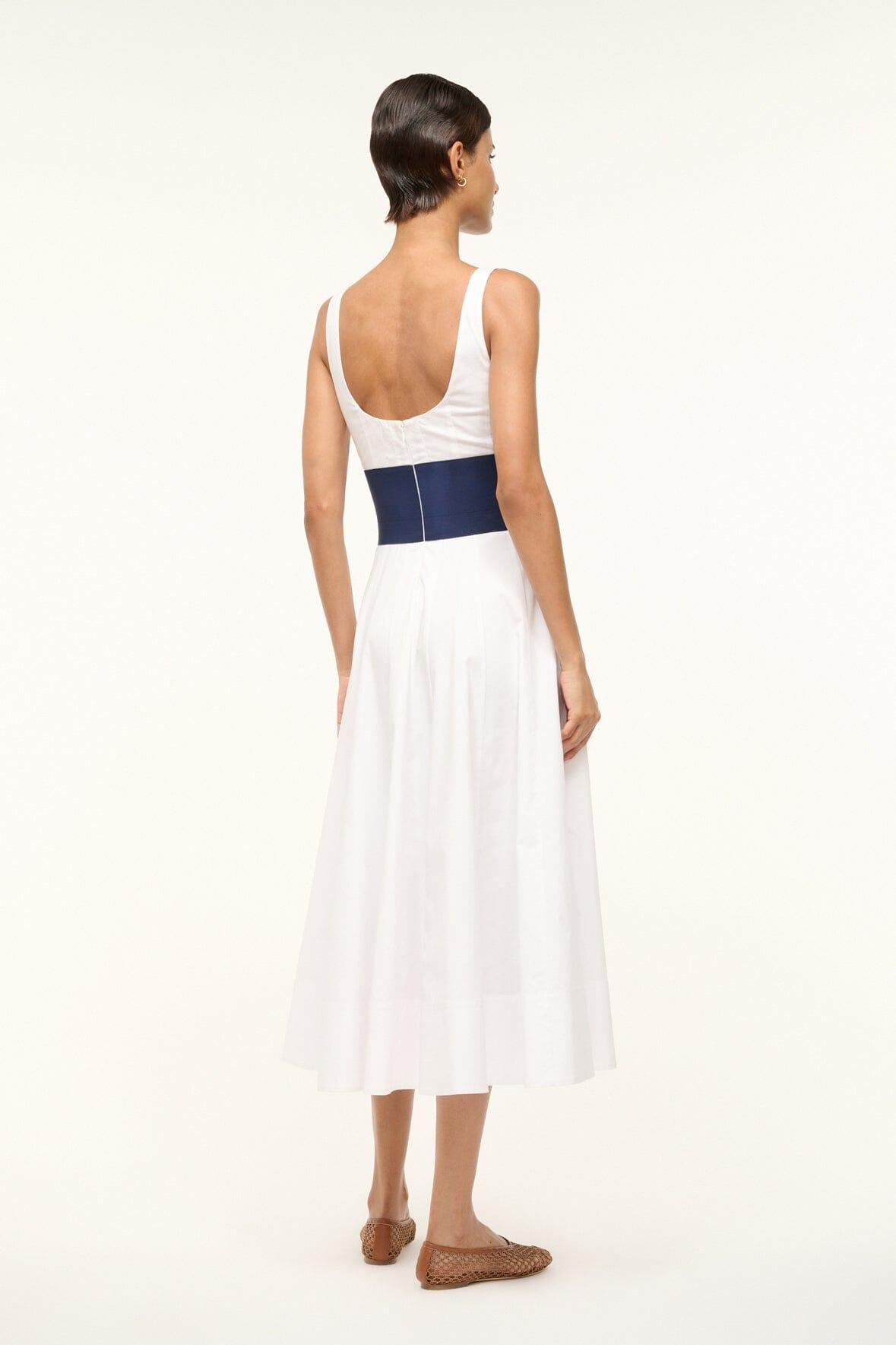 RIG DRESS | WHITE NAVY Product Image