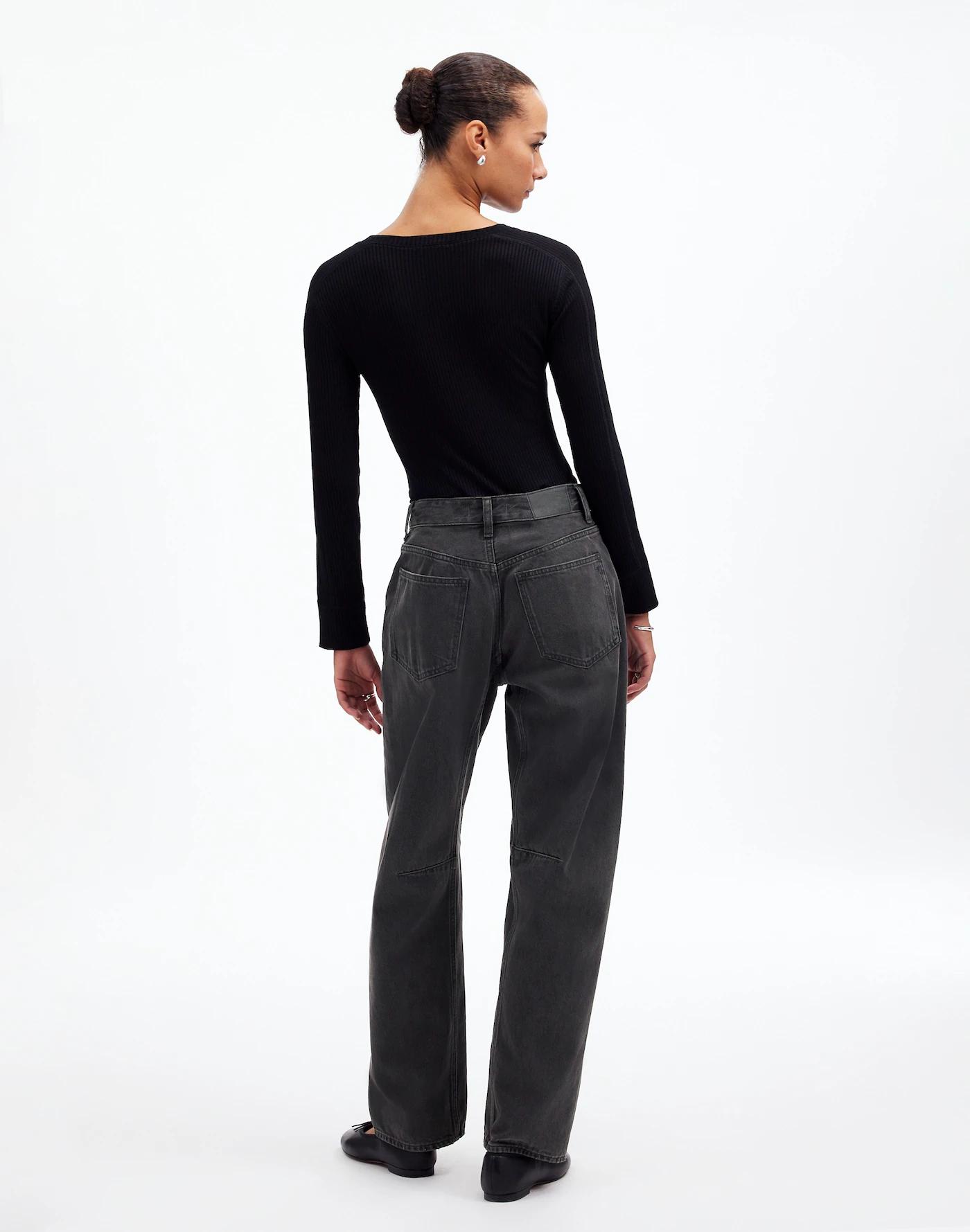 The Darted Barrel-Leg Jean Product Image