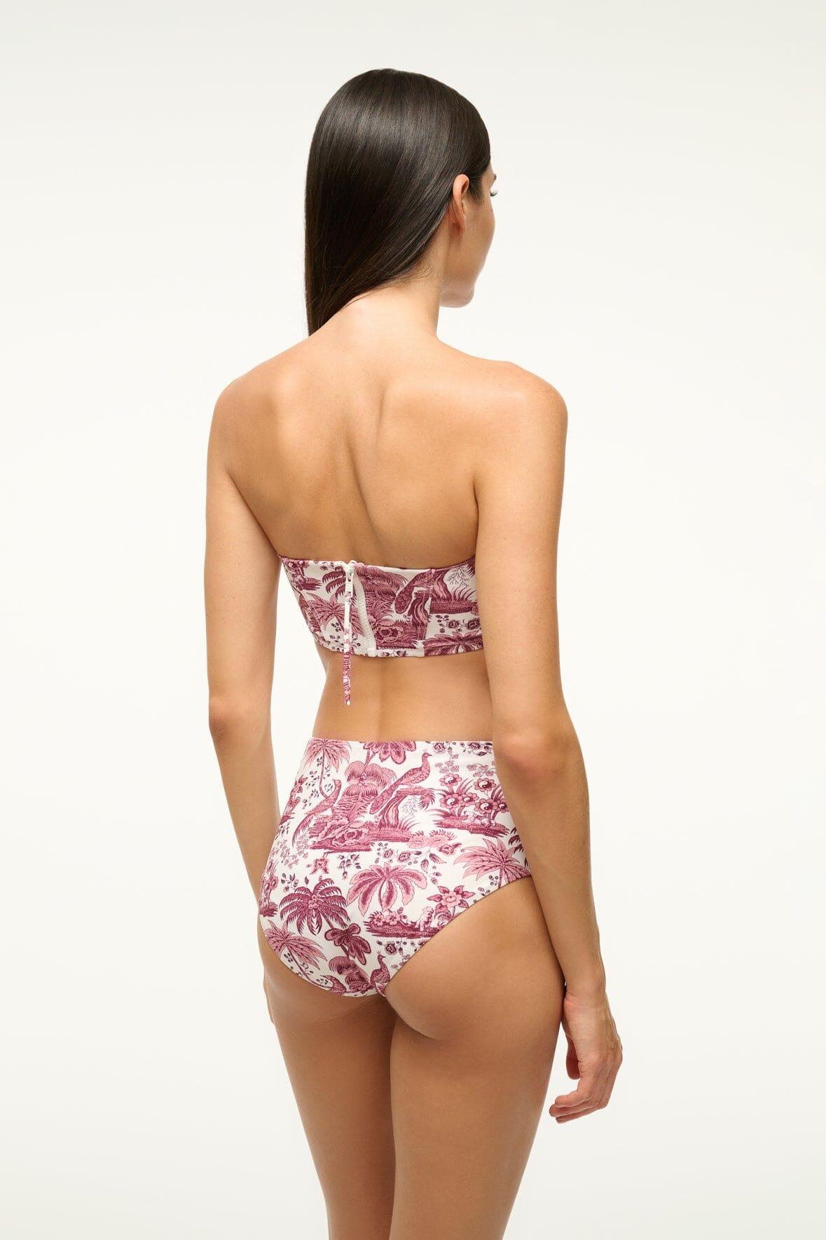 MALA BIKINI TOP | BORDEAUX TOILE Product Image