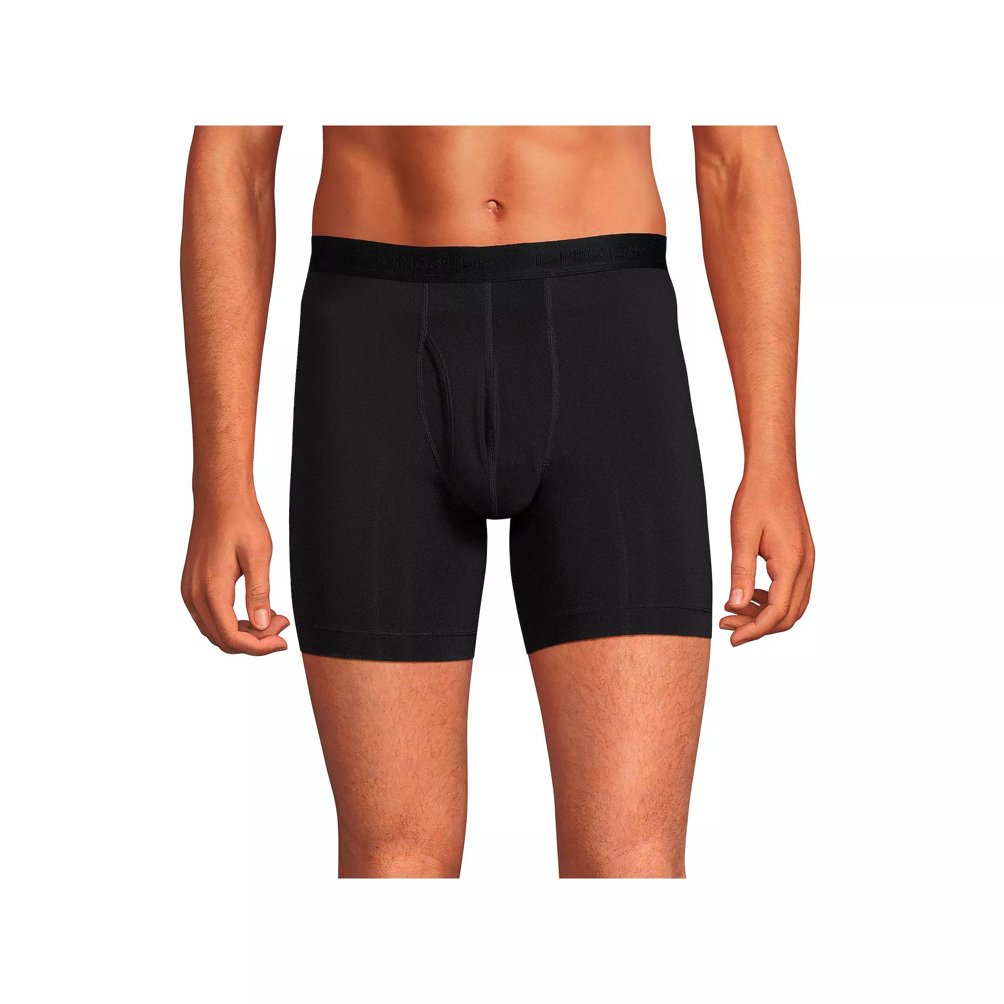 Big & Tall Lands End Flex Performance Boxer Brief 3-Pack, Mens Product Image