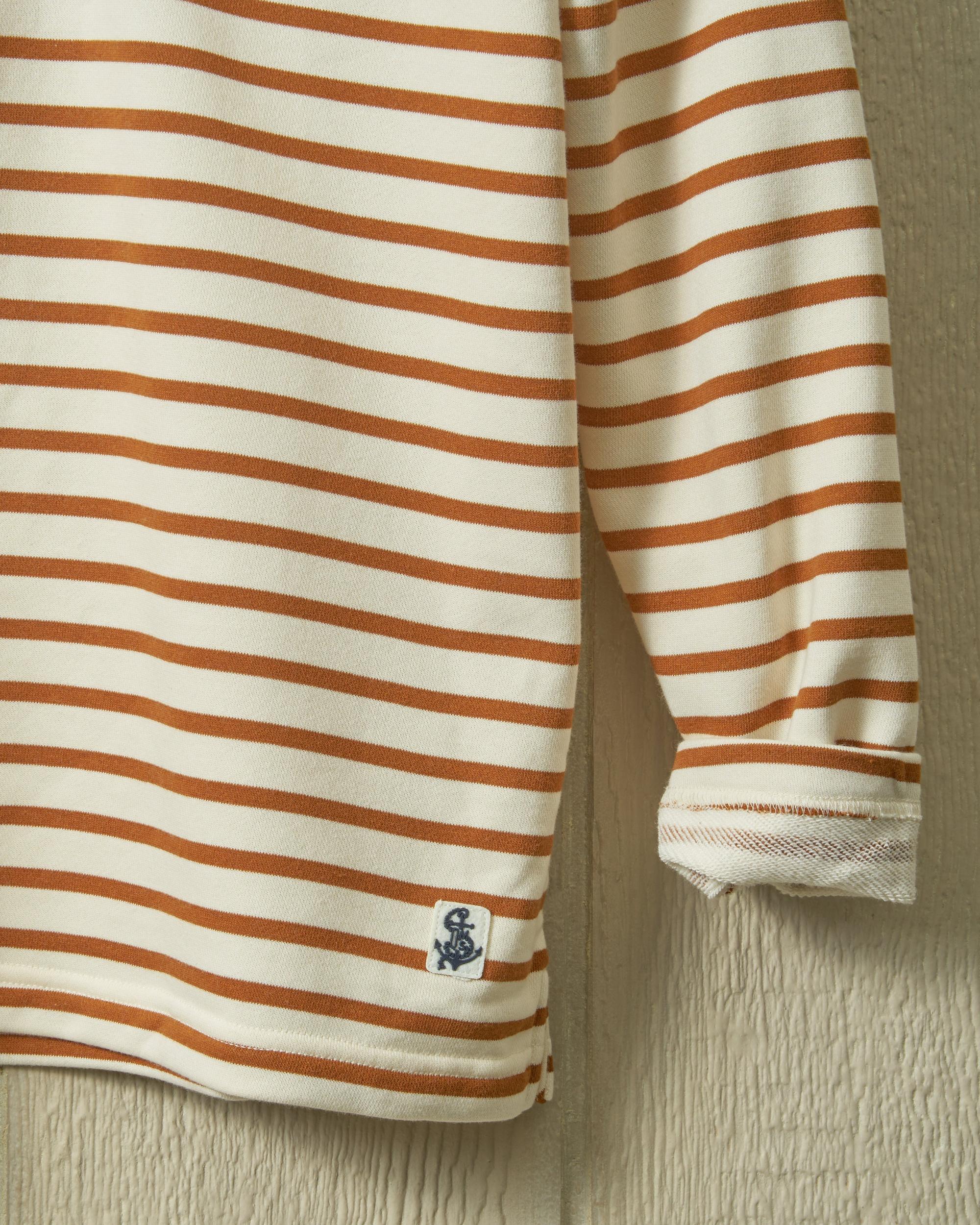 Acadia Polo in Cream/Acorn Loopback Terry Product Image