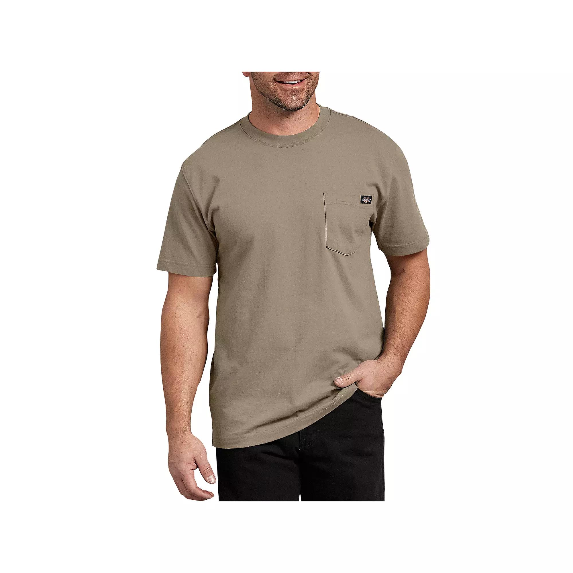 Dickies Men's Short Sleeve Relaxed Fit Pocket T-Shirt - Blue S: Heavyweight Cotton Crew Neck Pullover Product Image