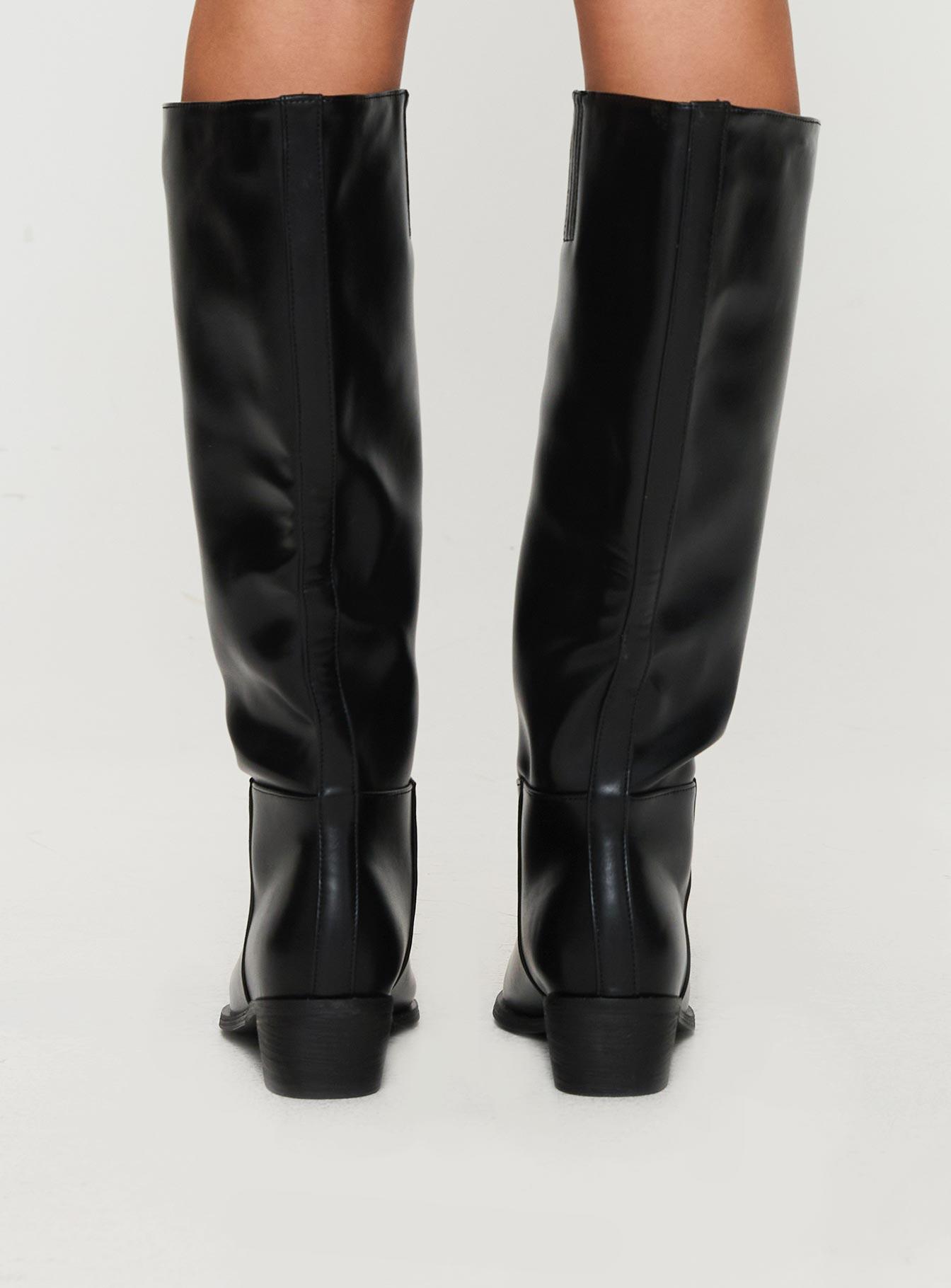 Rashi Knee High Boots Black Product Image