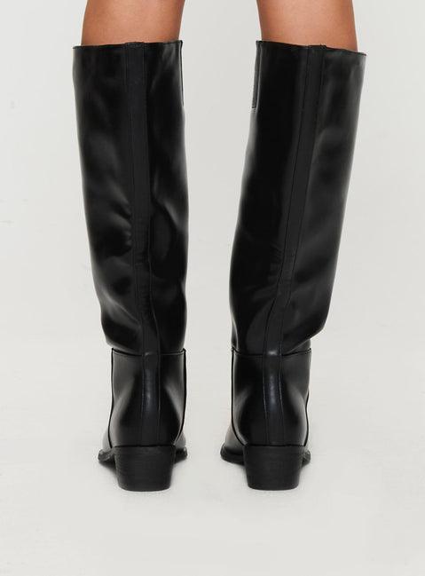 Rashi Knee High Boots Black Product Image