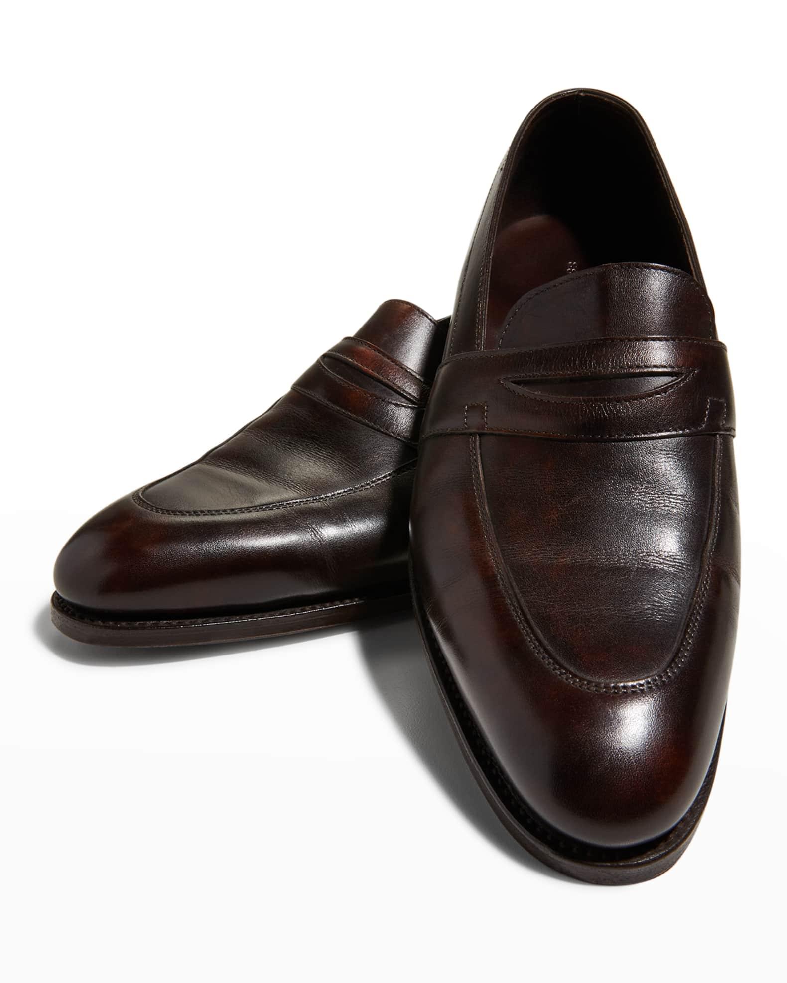 Men's Adley Leather Penny Loafers Product Image