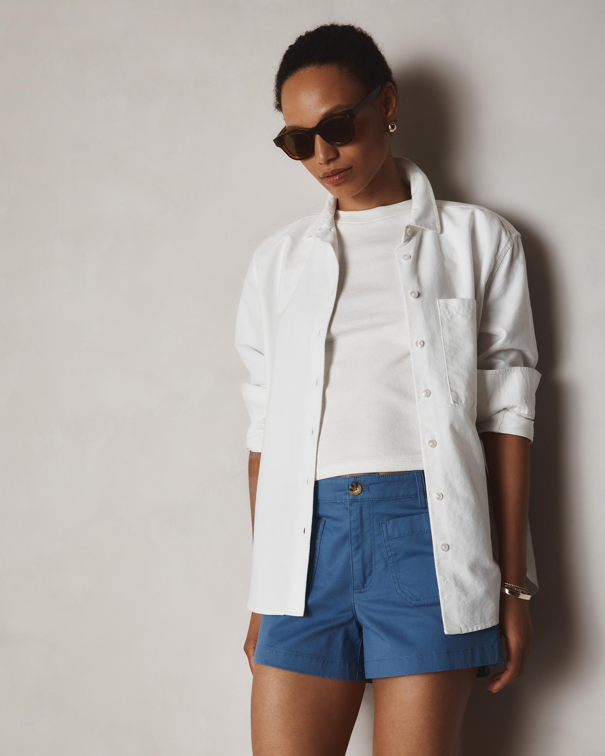 Quince | Women's Micro-Rib Crewneck T-Shirt Organic Cotton Product Image