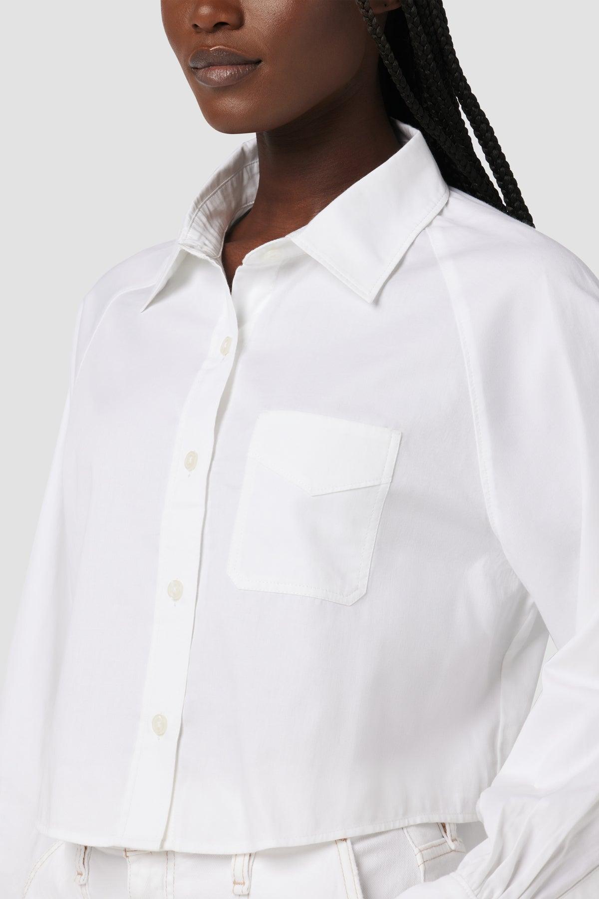 Raglan Balloon Sleeve Button Down Shirt Female Product Image