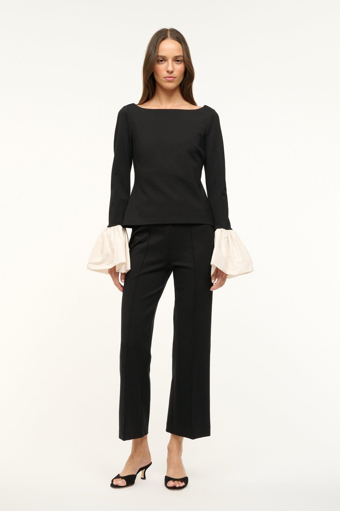 PAIGE TOP | BLACK IVORY Product Image