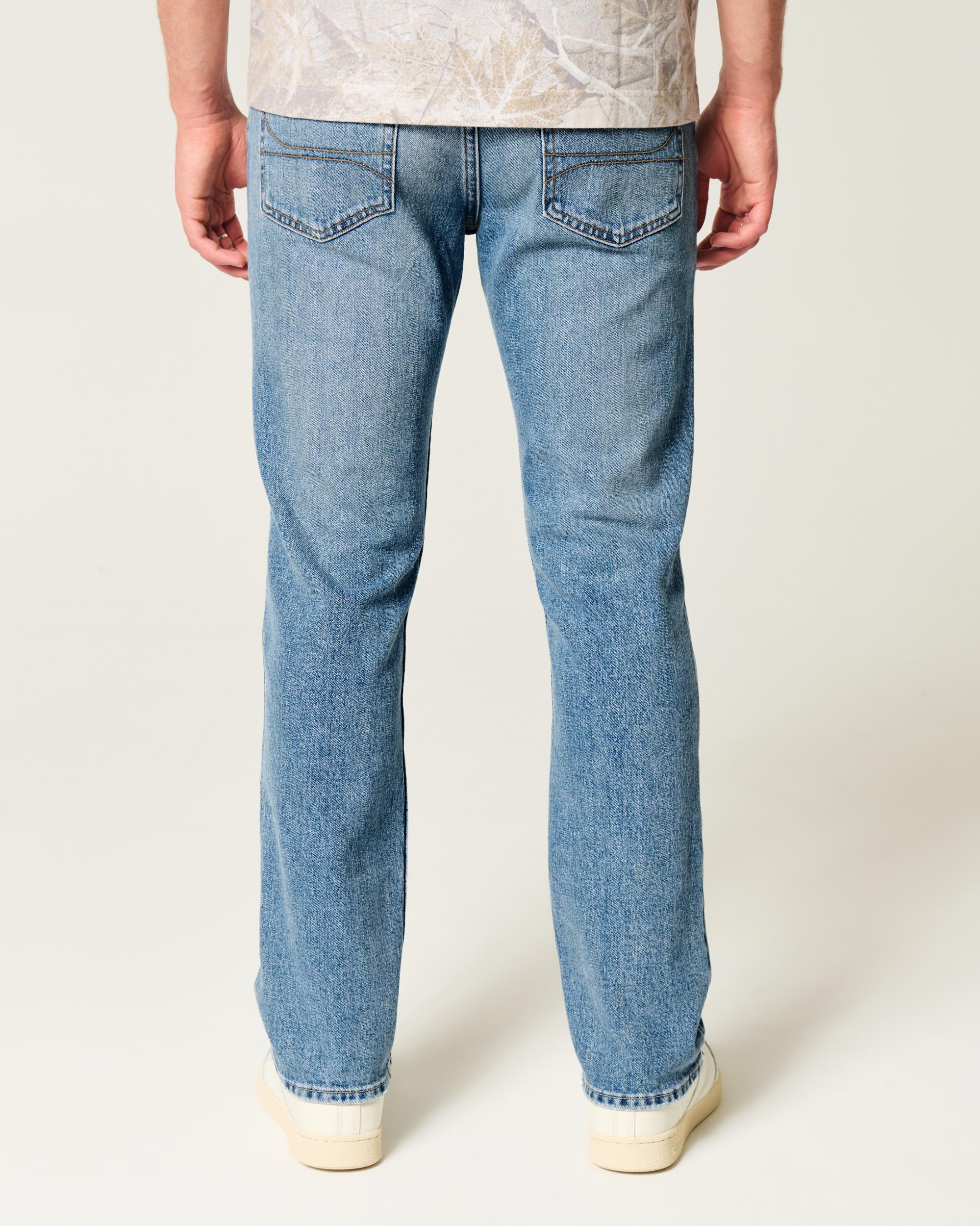Medium Wash Slim Straight Jeans Product Image