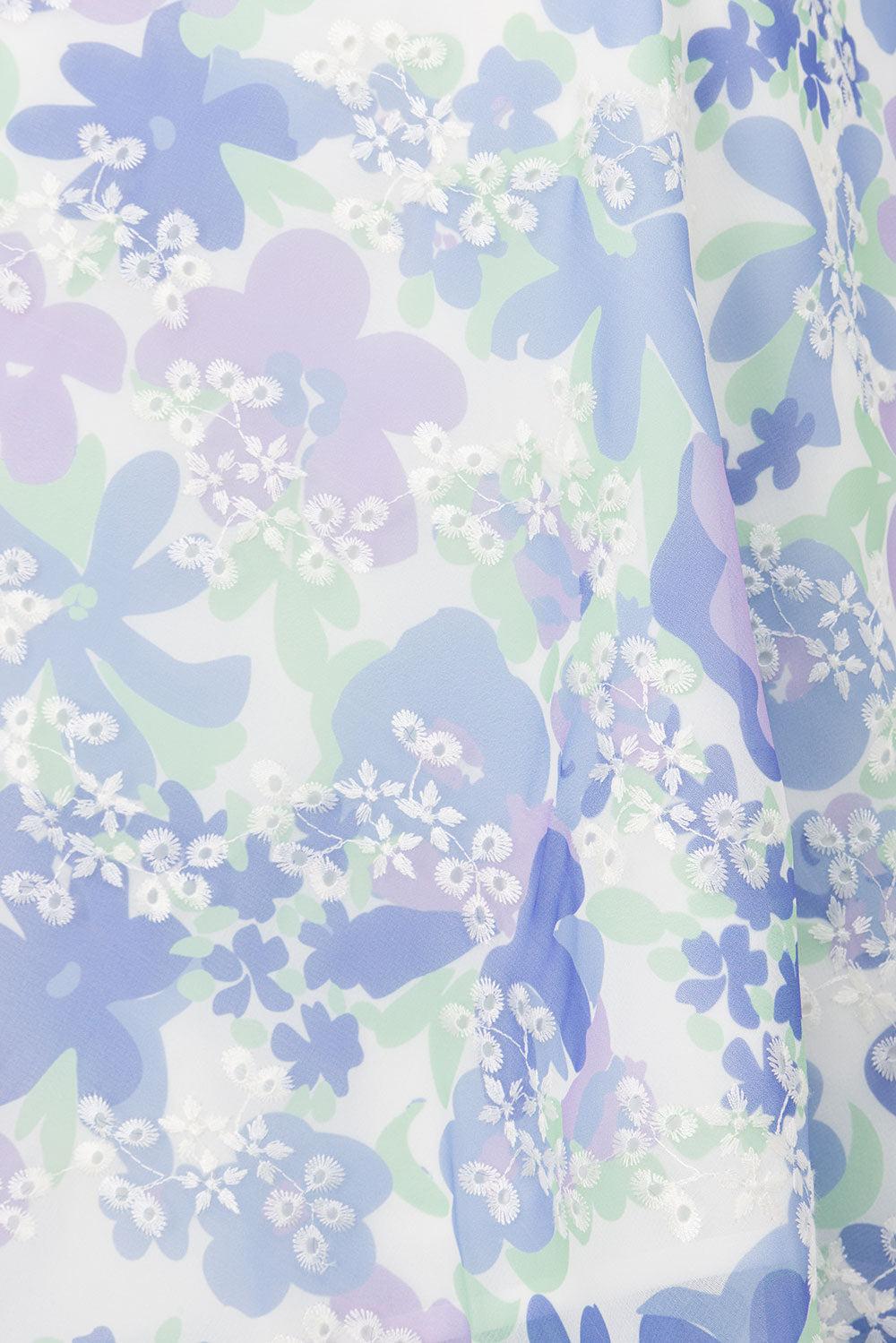 Robyn Midi Skirt - Juniper Floral Product Image