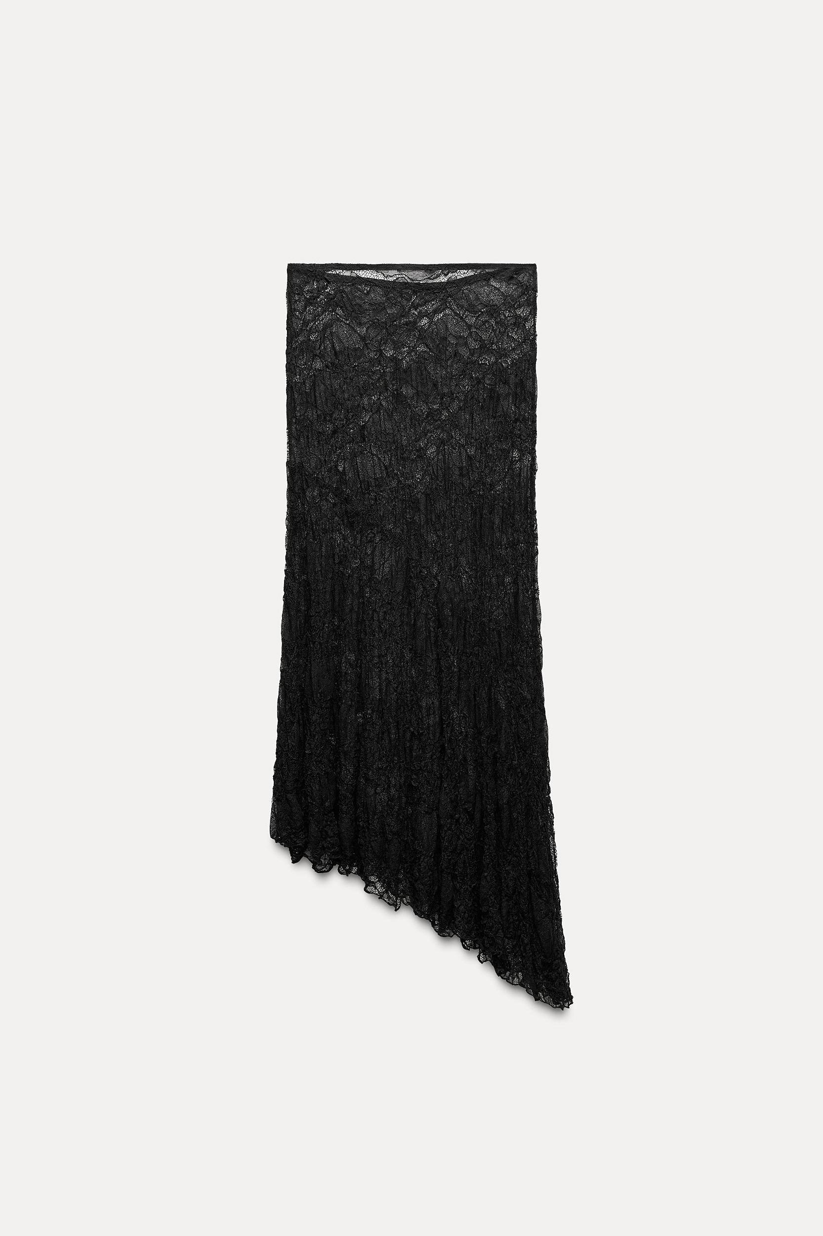 ASYMMETRIC LACE SKIRT Product Image