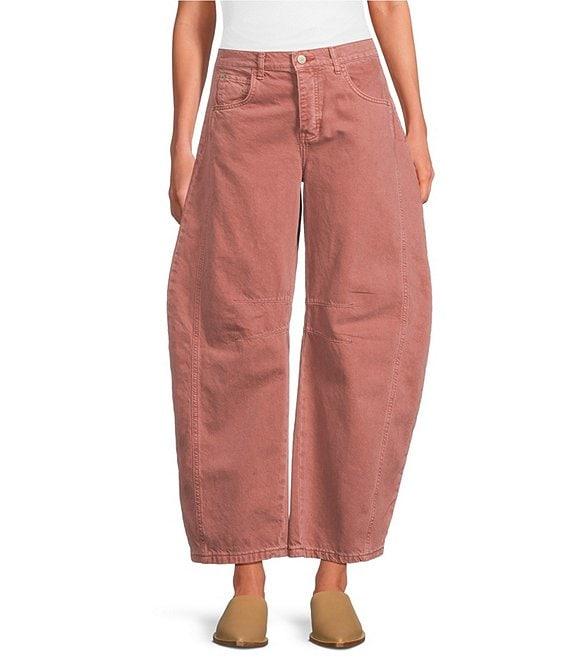 Free People We The Free Good Luck Mid Rise Cropped Barrel Jeans Product Image