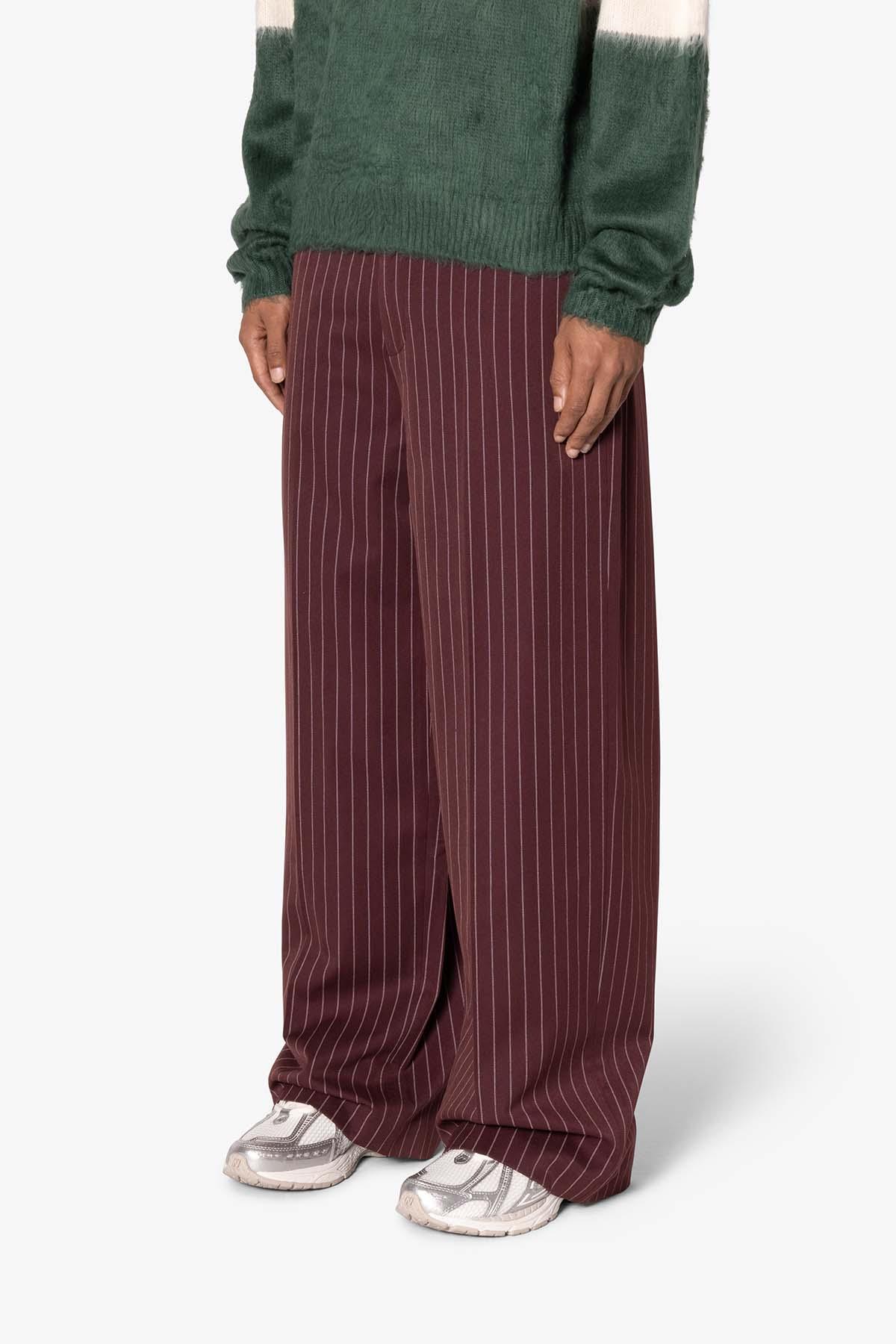 Wide Leg Trouser Pants - Red Product Image