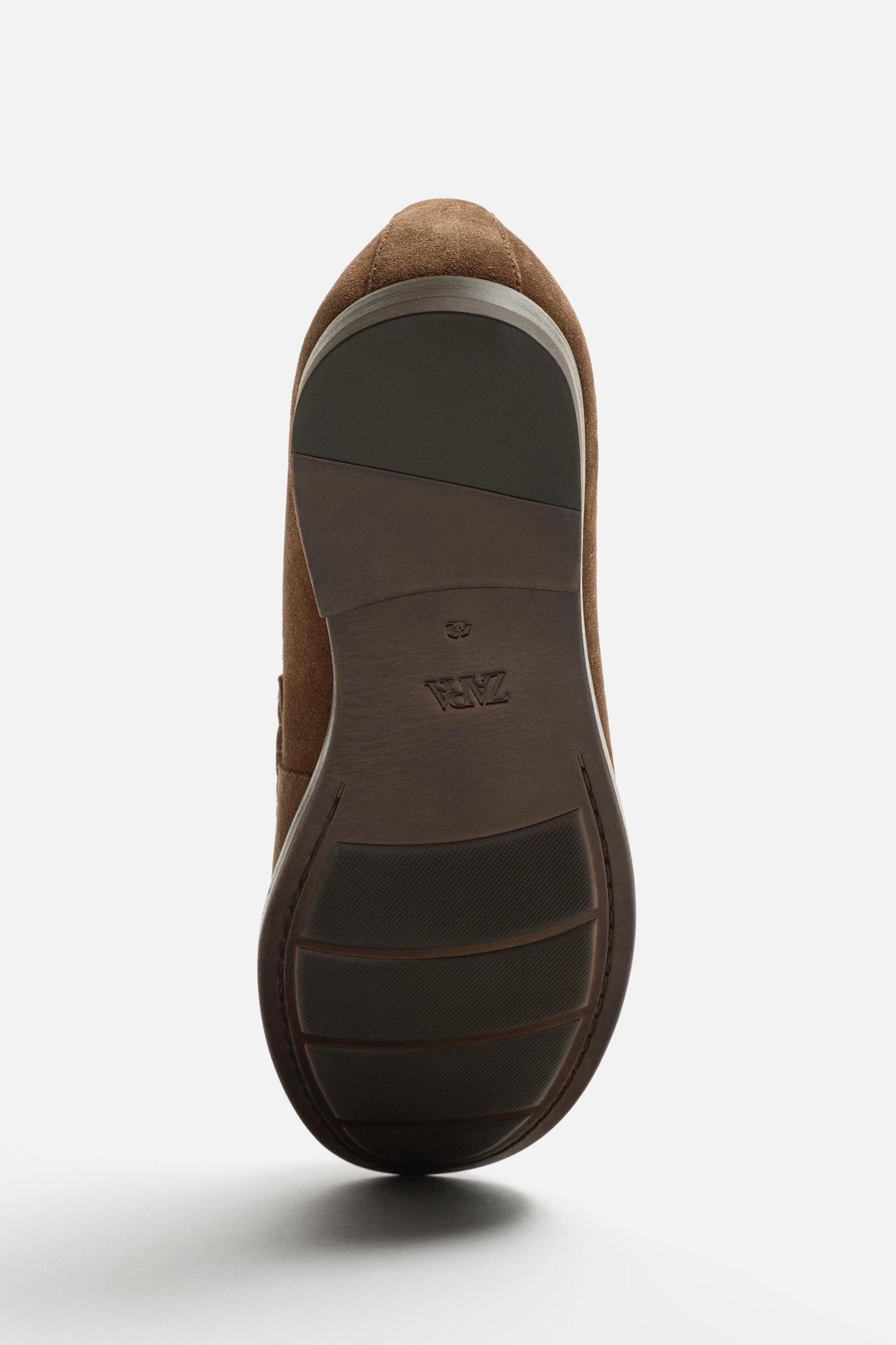LEATHER LOAFERS WITH APPLIQUÉ Product Image