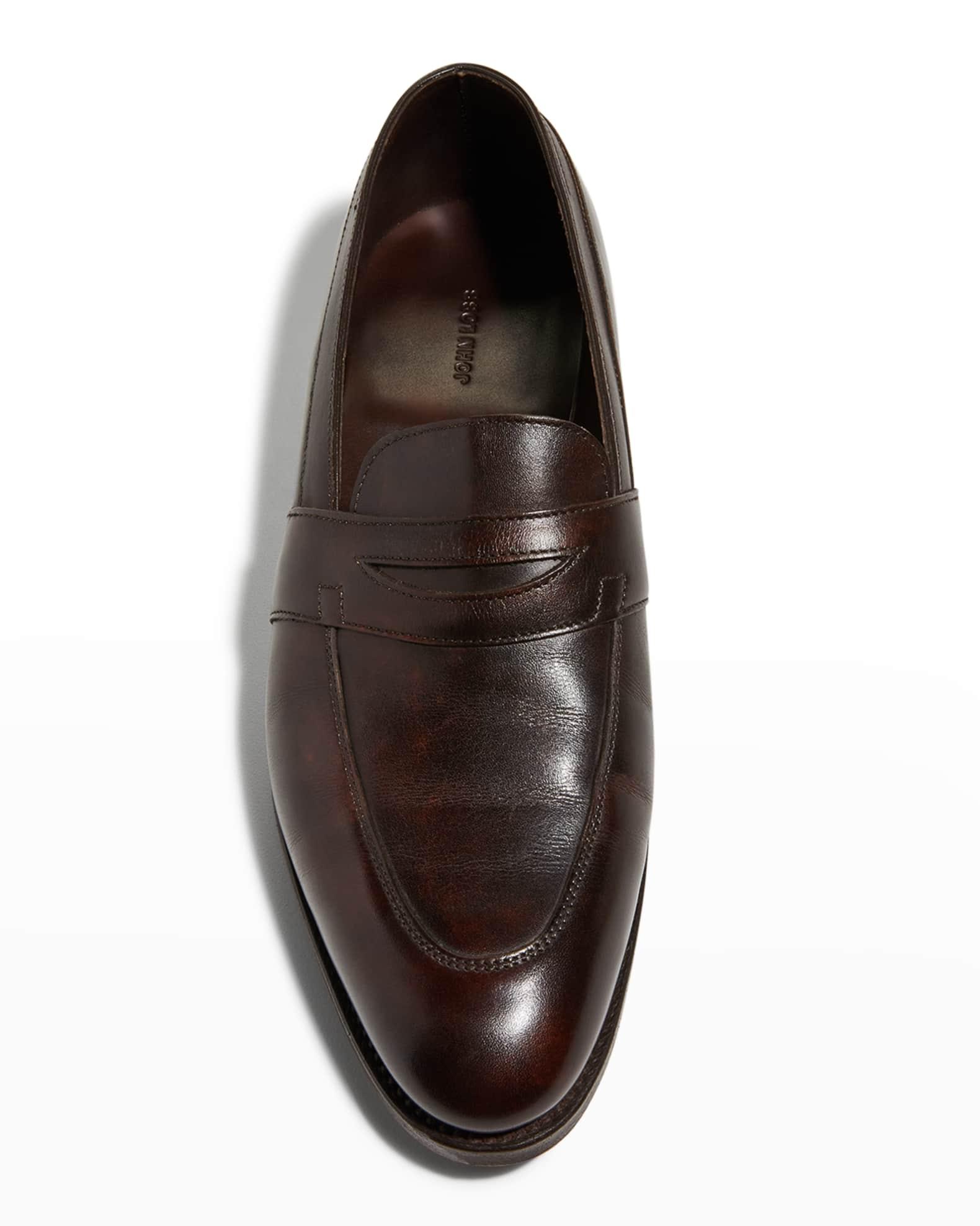 Men's Adley Leather Penny Loafers Product Image