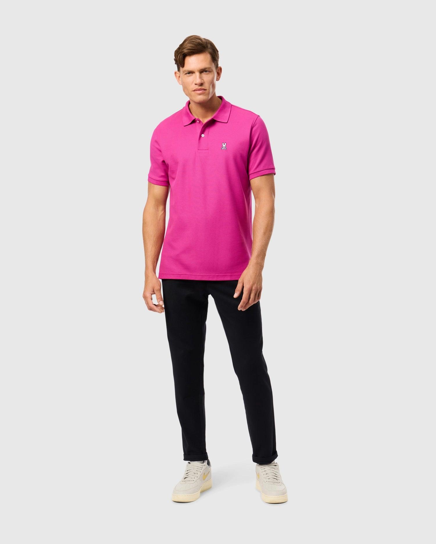 MENS CLASSIC PIQUE POLO SHIRT - B6K001D200 Male Product Image
