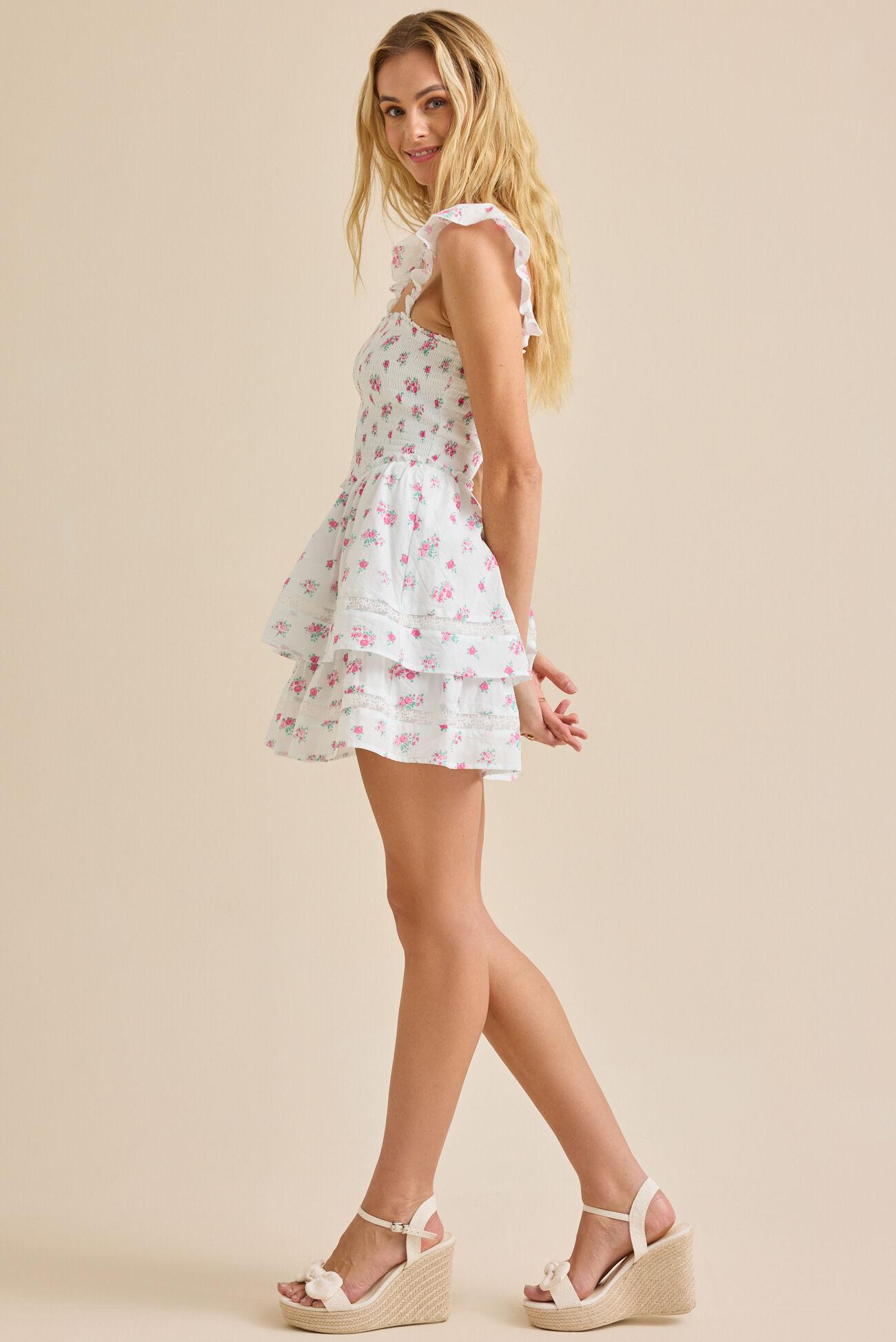 Raine Floral Mini Dress Product Image