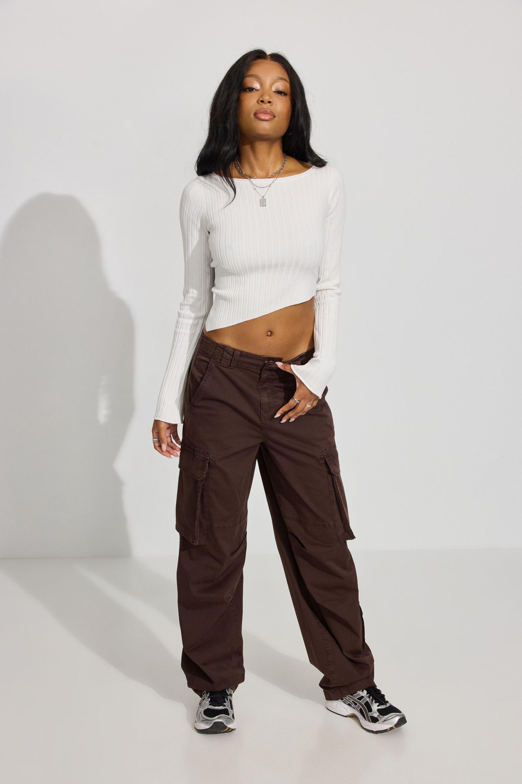 Open Back Long Sleeve Top Product Image