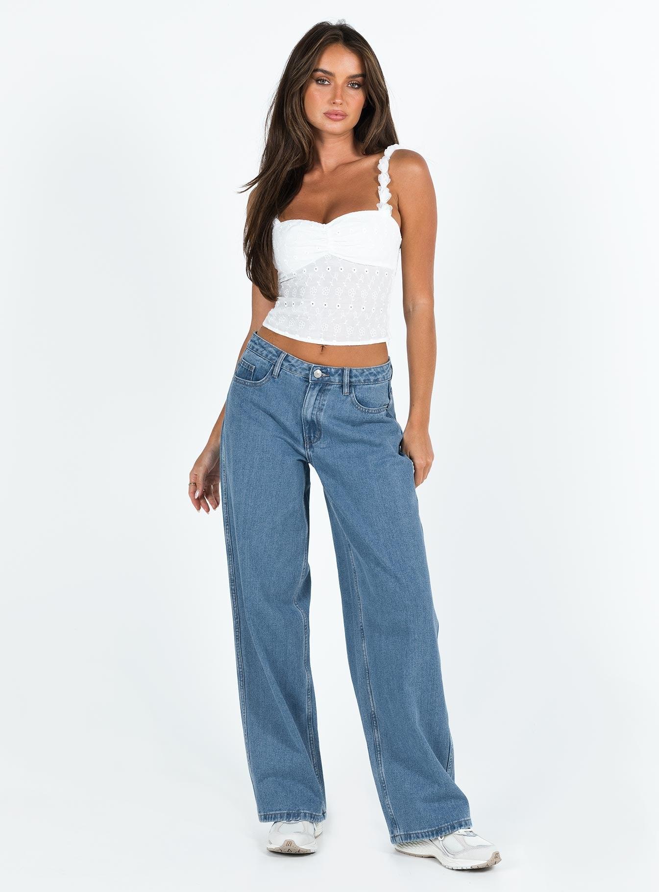 Maryanne Mid Rise Relaxed Jeans Mid Wash Denim Tall Product Image