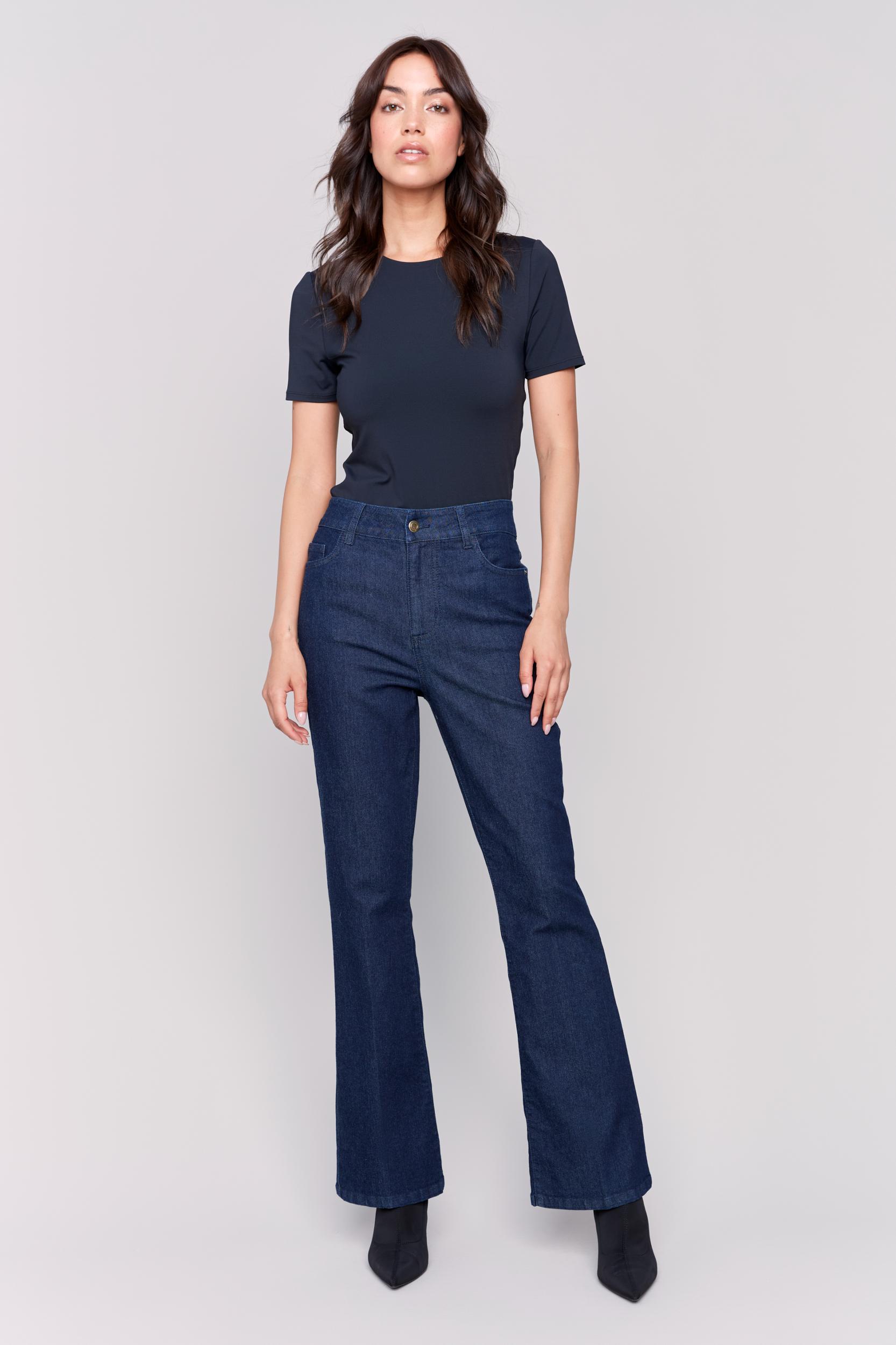 Raw Denim Bootcut Leg Pant Product Image