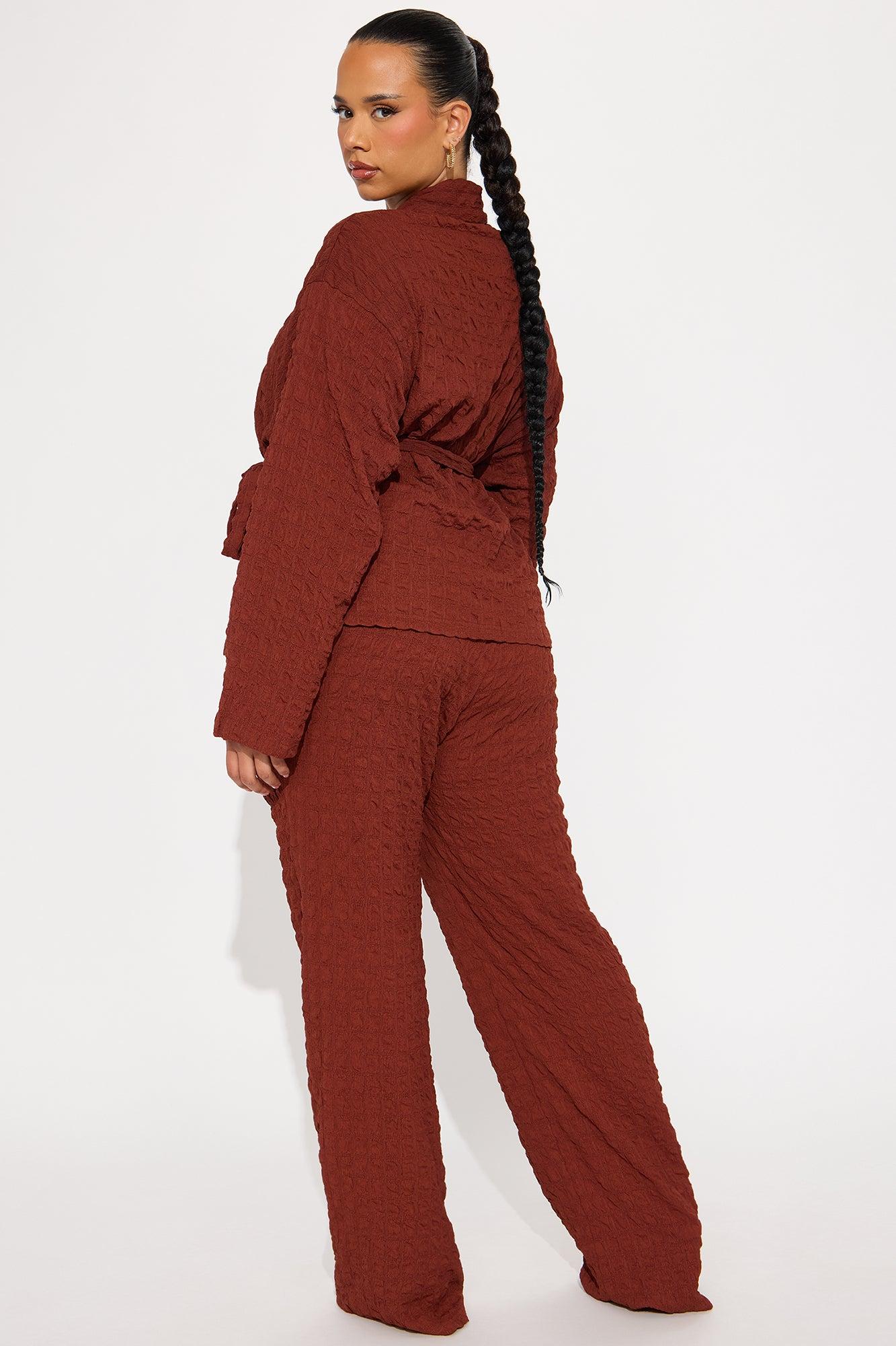 Sunday Brunch Pant Set - Rust Product Image