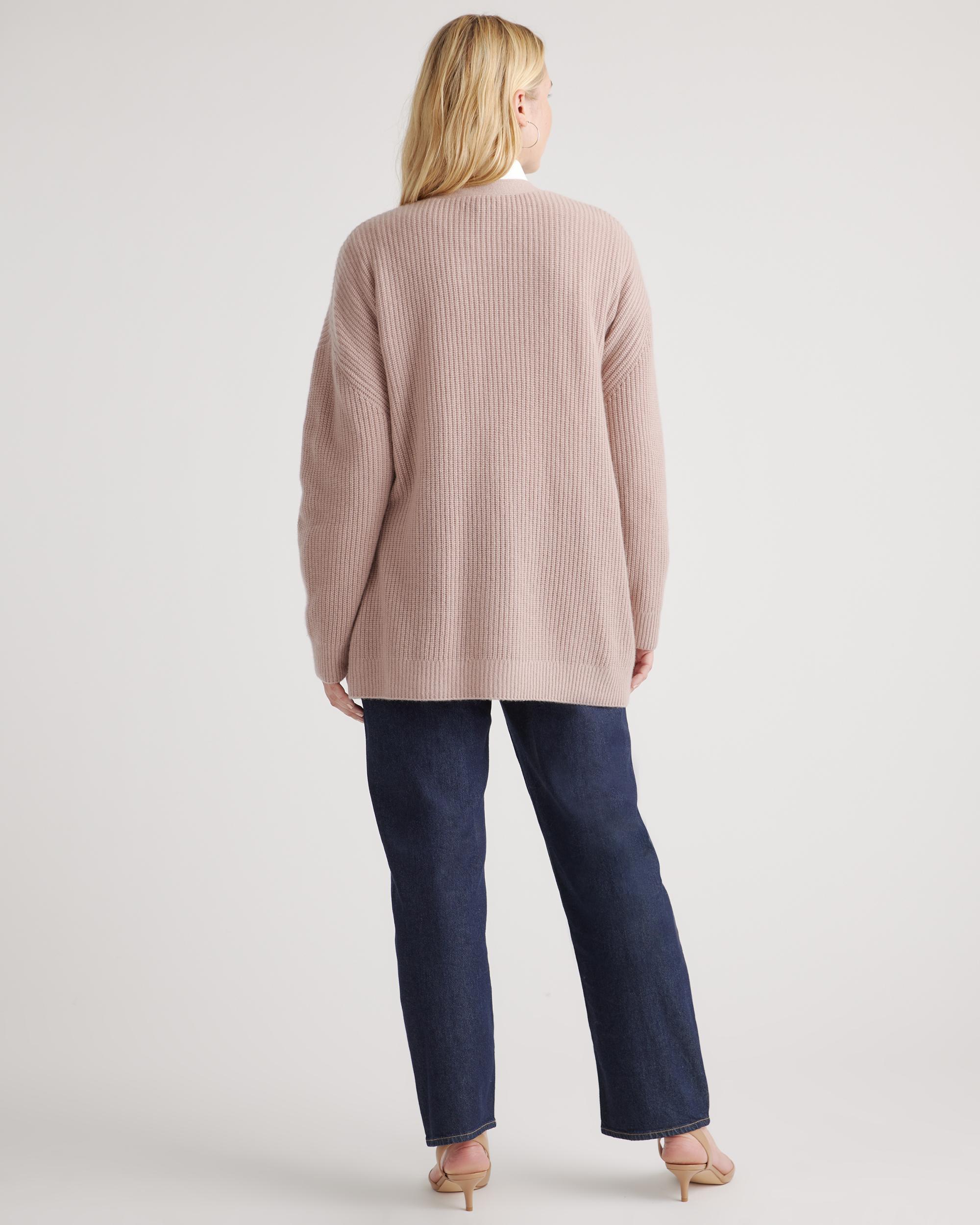 Quince | Women's Mongolian Spring Cashmere OverSized Boyfriend Cardigan Sweater Size XL Product Image