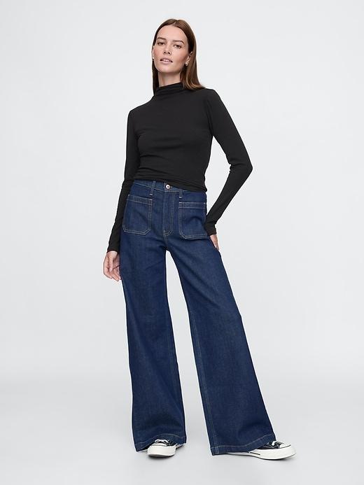 Featherweight Cropped Turtleneck Product Image