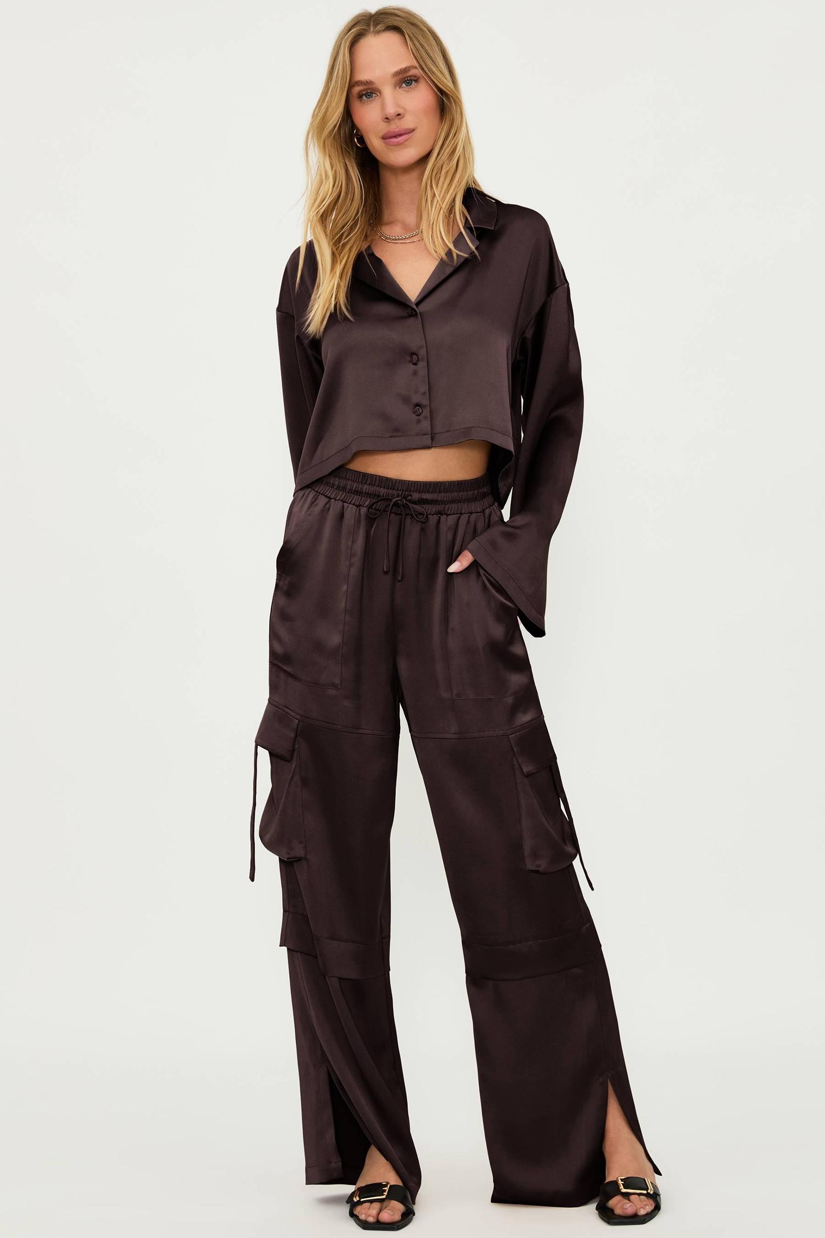 Gianna Pant Java Satin Product Image