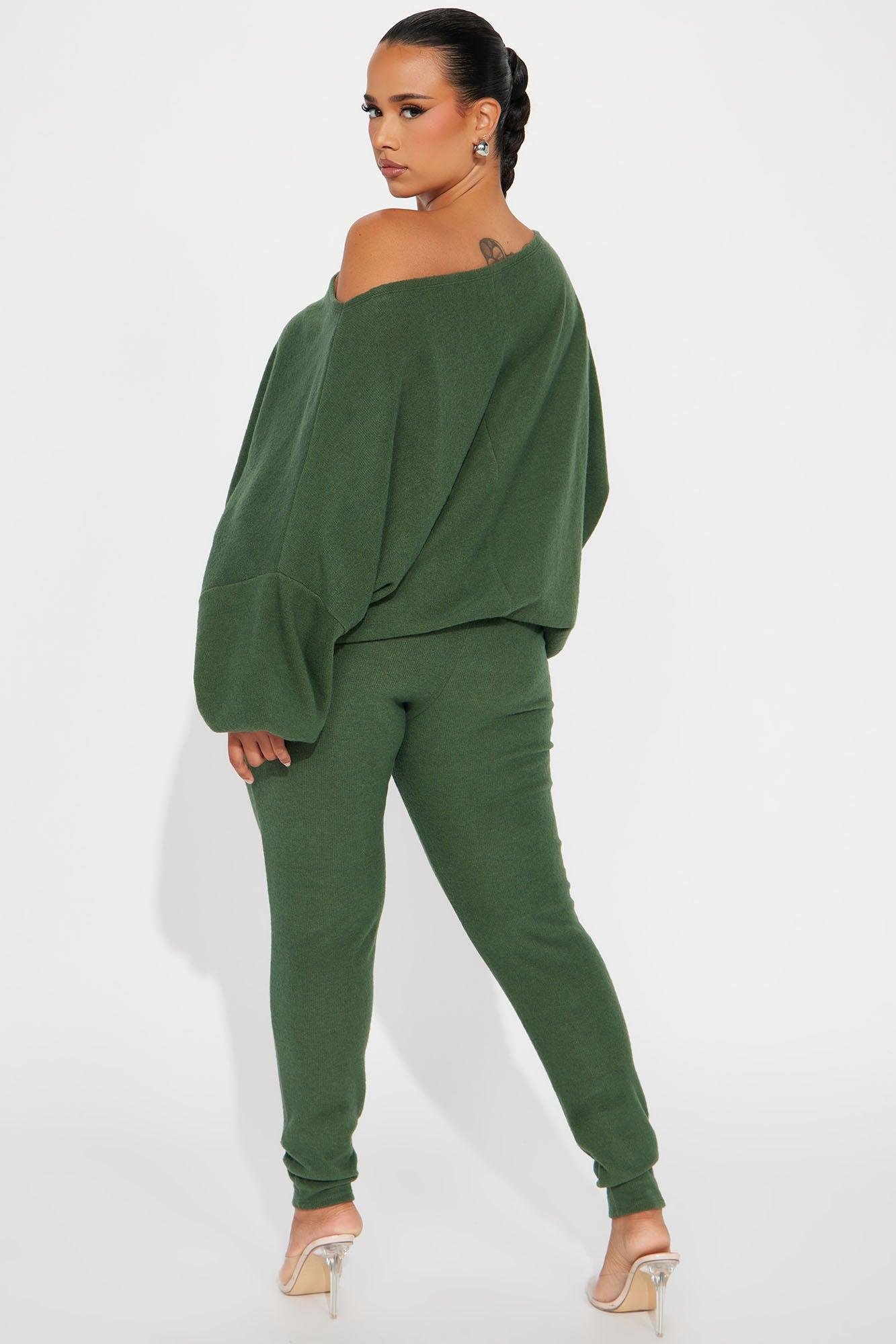 Comfy Mood Legging Set - Olive Product Image